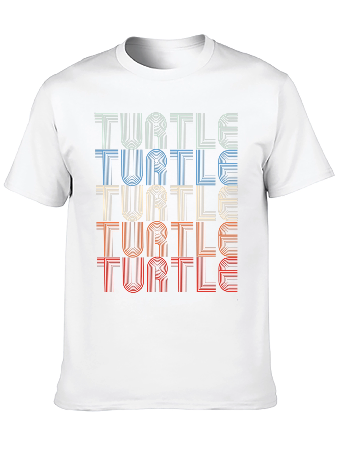 Black Retro Turtle T-Shirt - Vintage Style Tee view 10