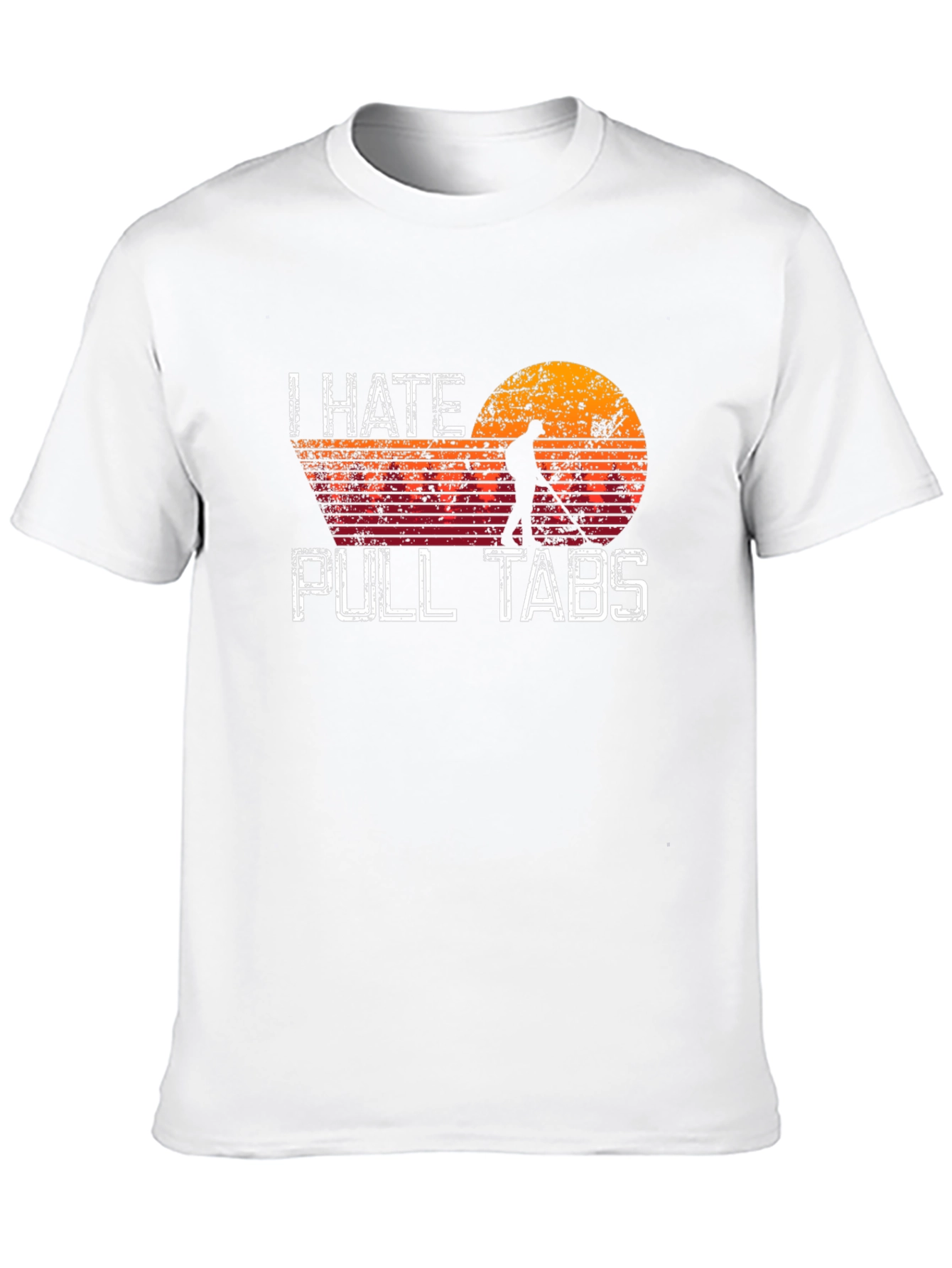 Black I Hate Pull Tabs Metal Detecting T-Shirt view 10