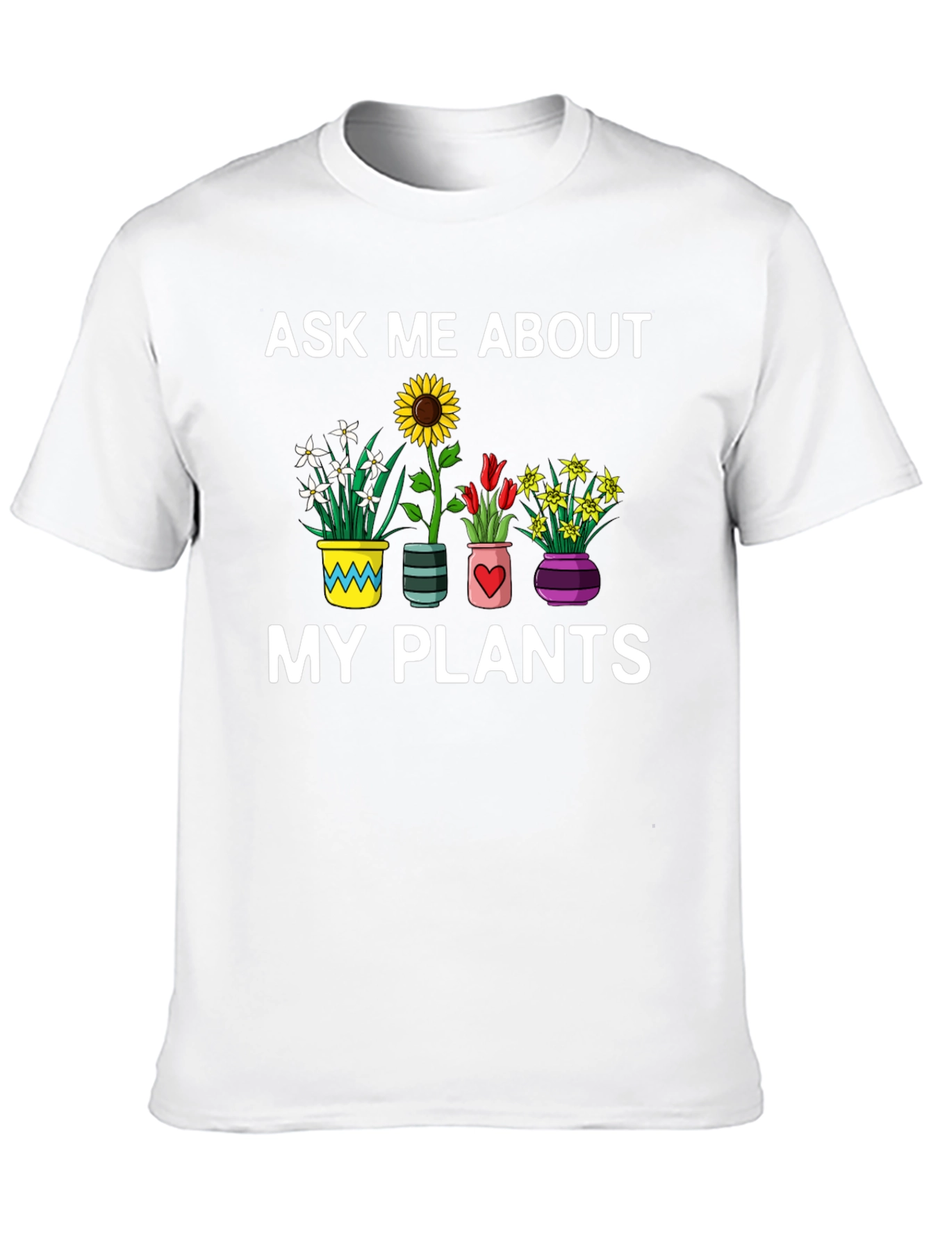 Black Ask Me About My Plants Graphic Tee view 10