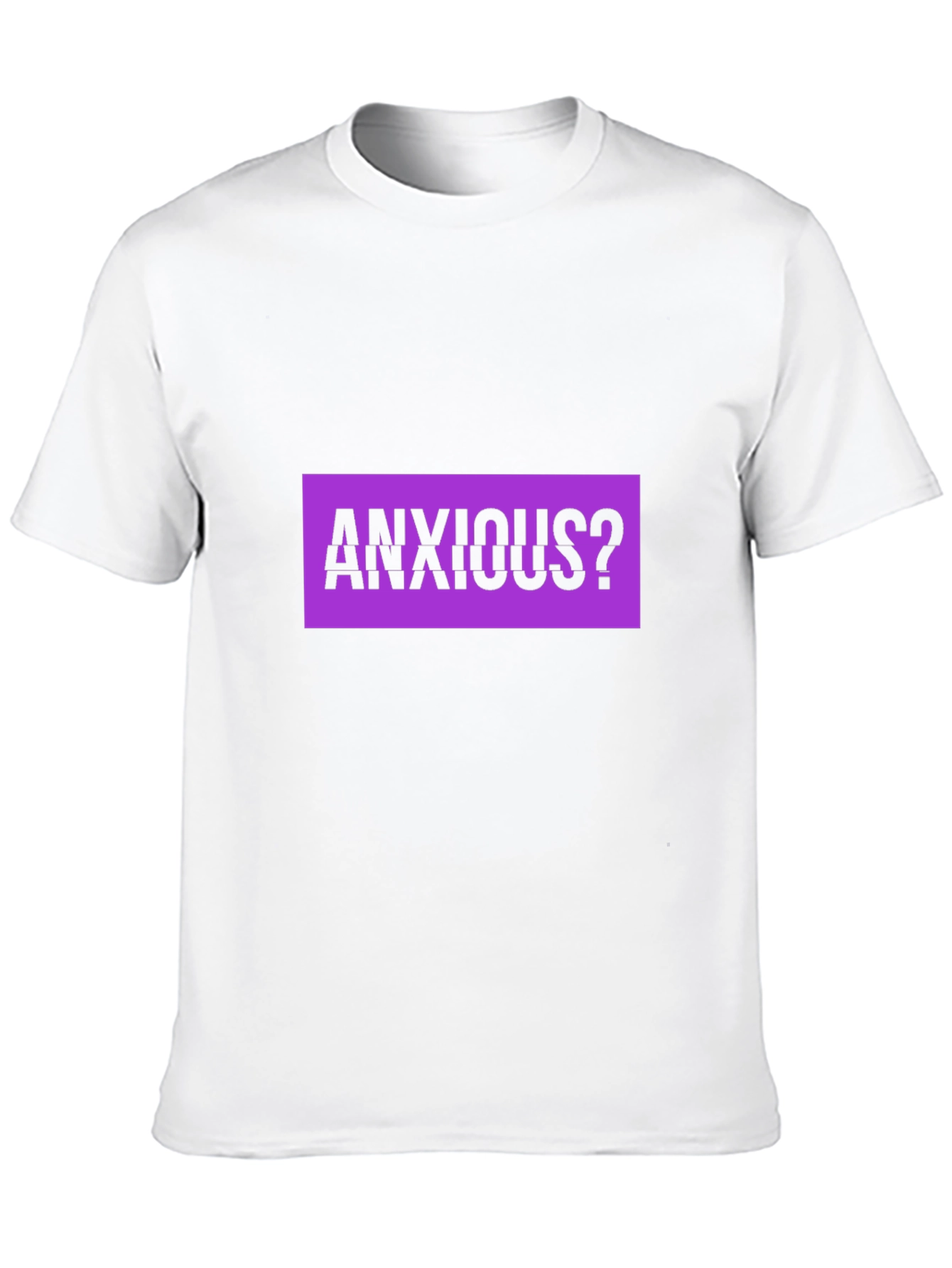 Black Anxious? Graphic Tee - Black Cotton T-Shirt view 10
