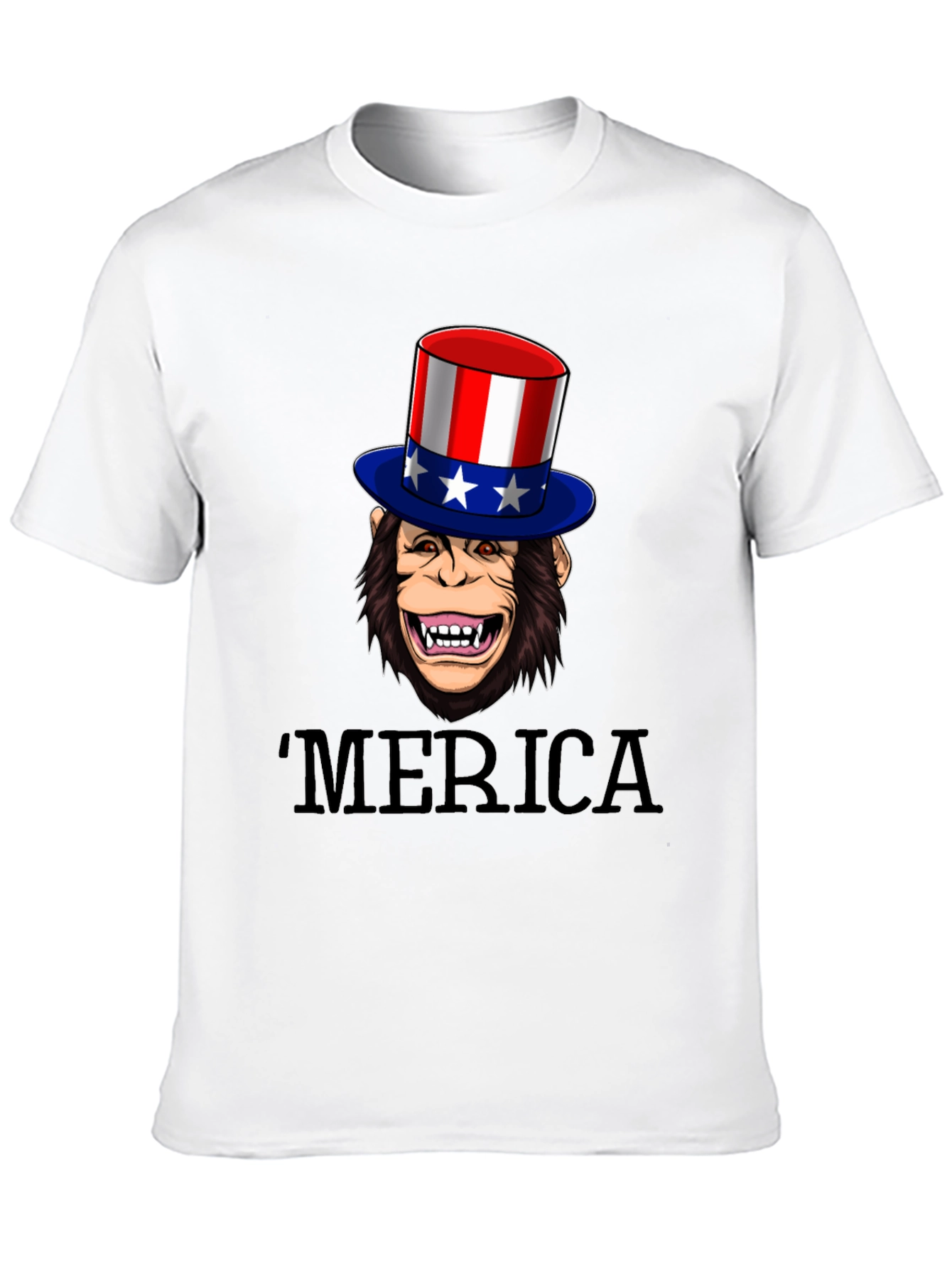 Black Patriotic Monkey T-Shirt view 10