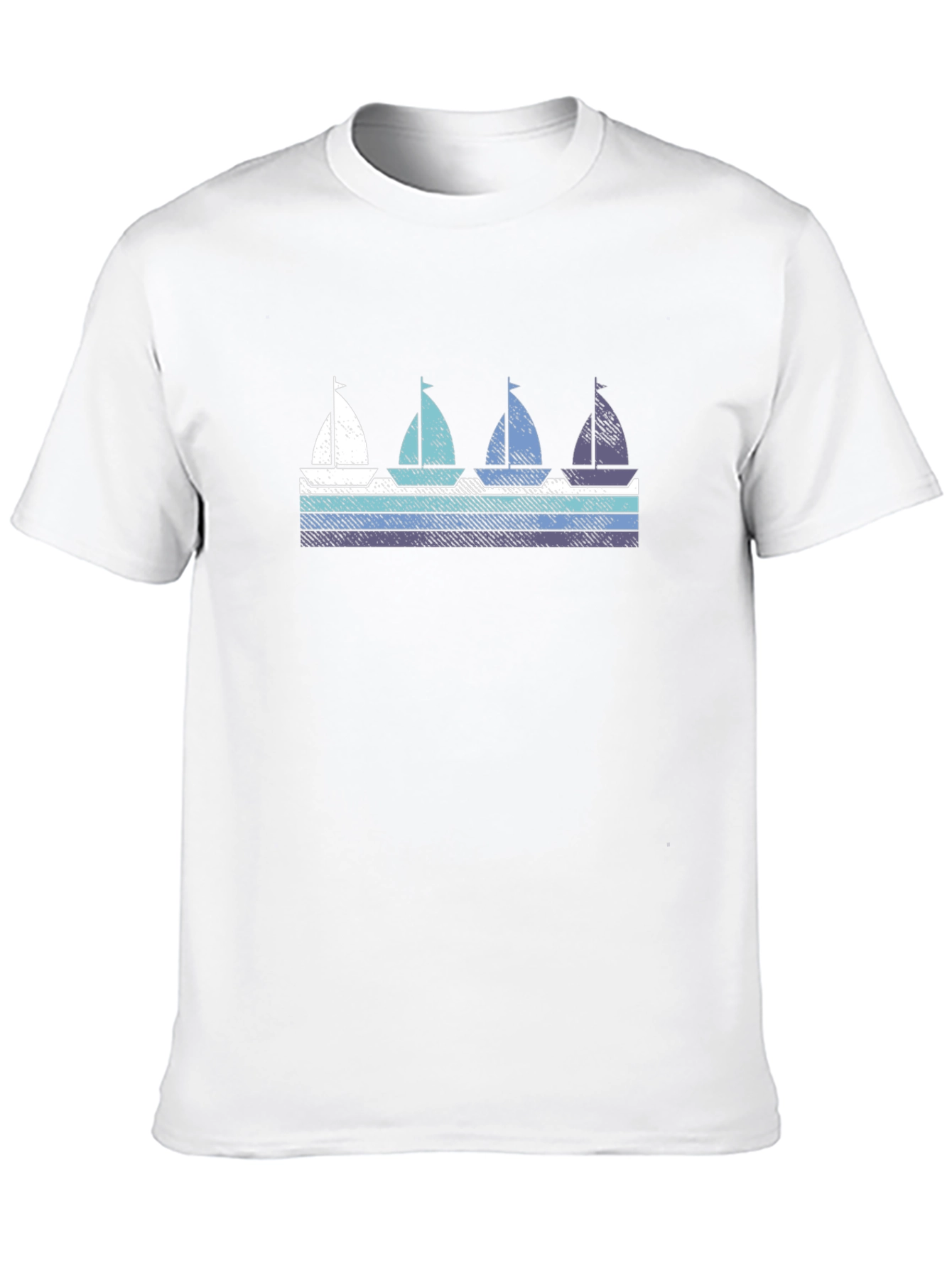 Black Retro Sailboat Graphic Tee - Nautical Style view 10