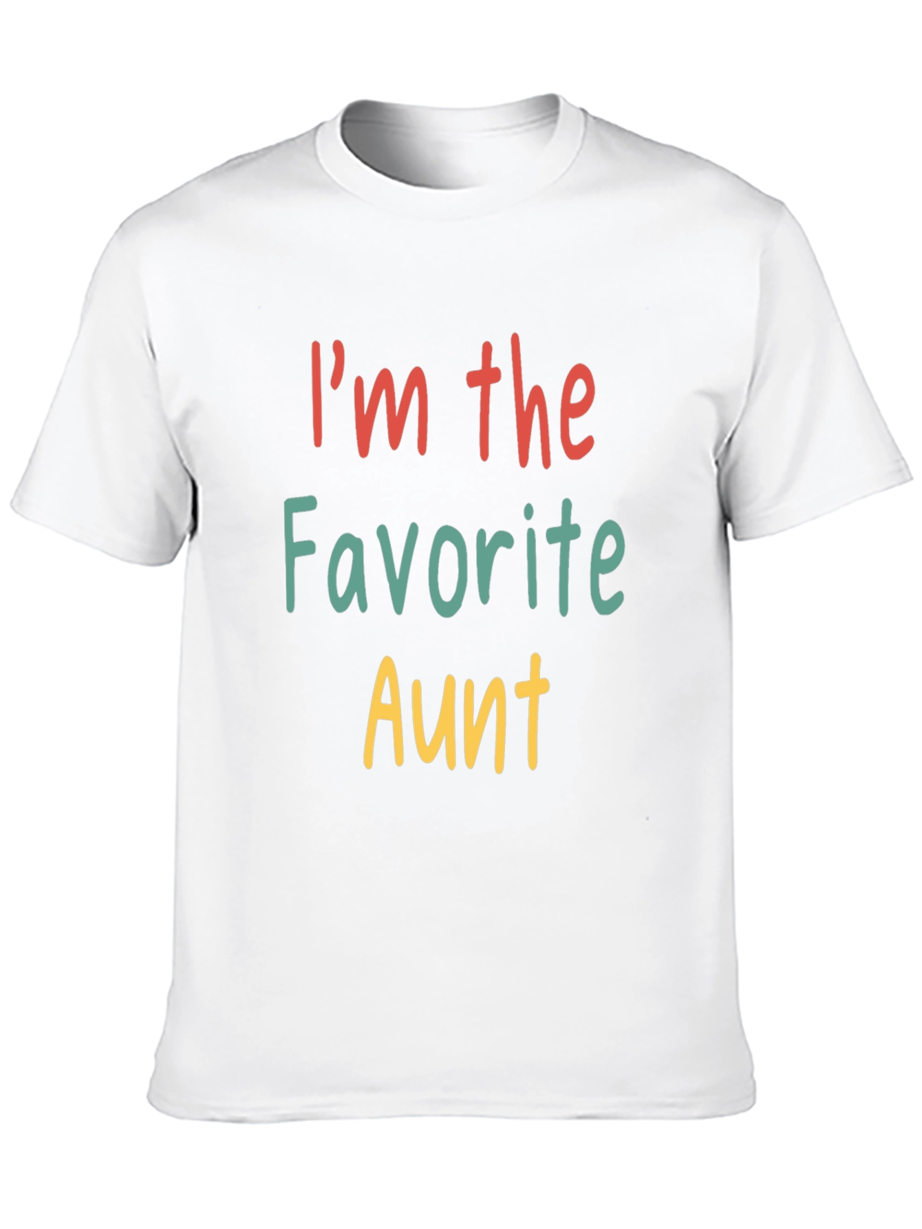 Black Favorite Aunt T-Shirt - Fun Family Tee view 10