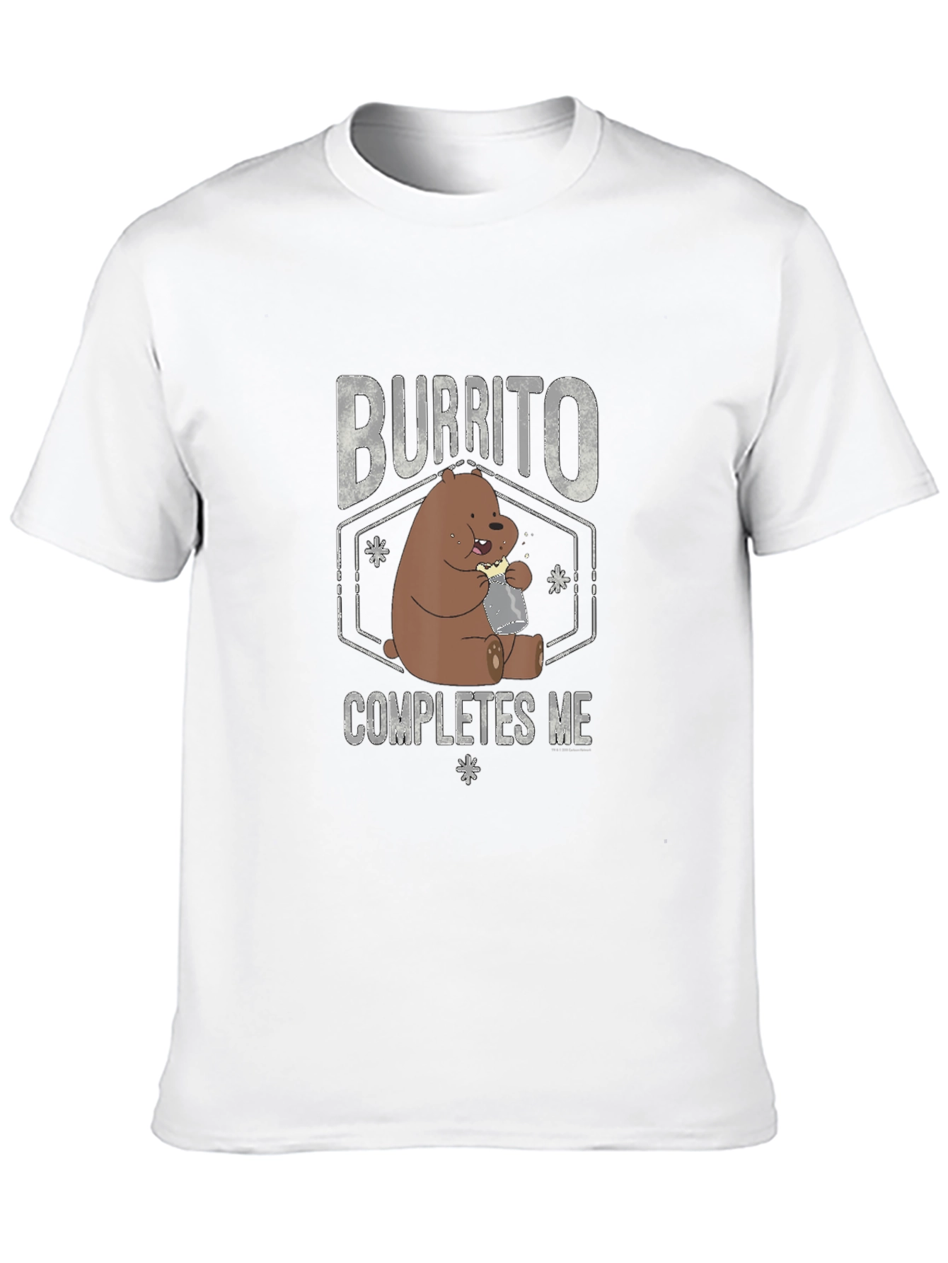 Black Burrito Completes Me T-Shirt Funny Bear Tee view 10