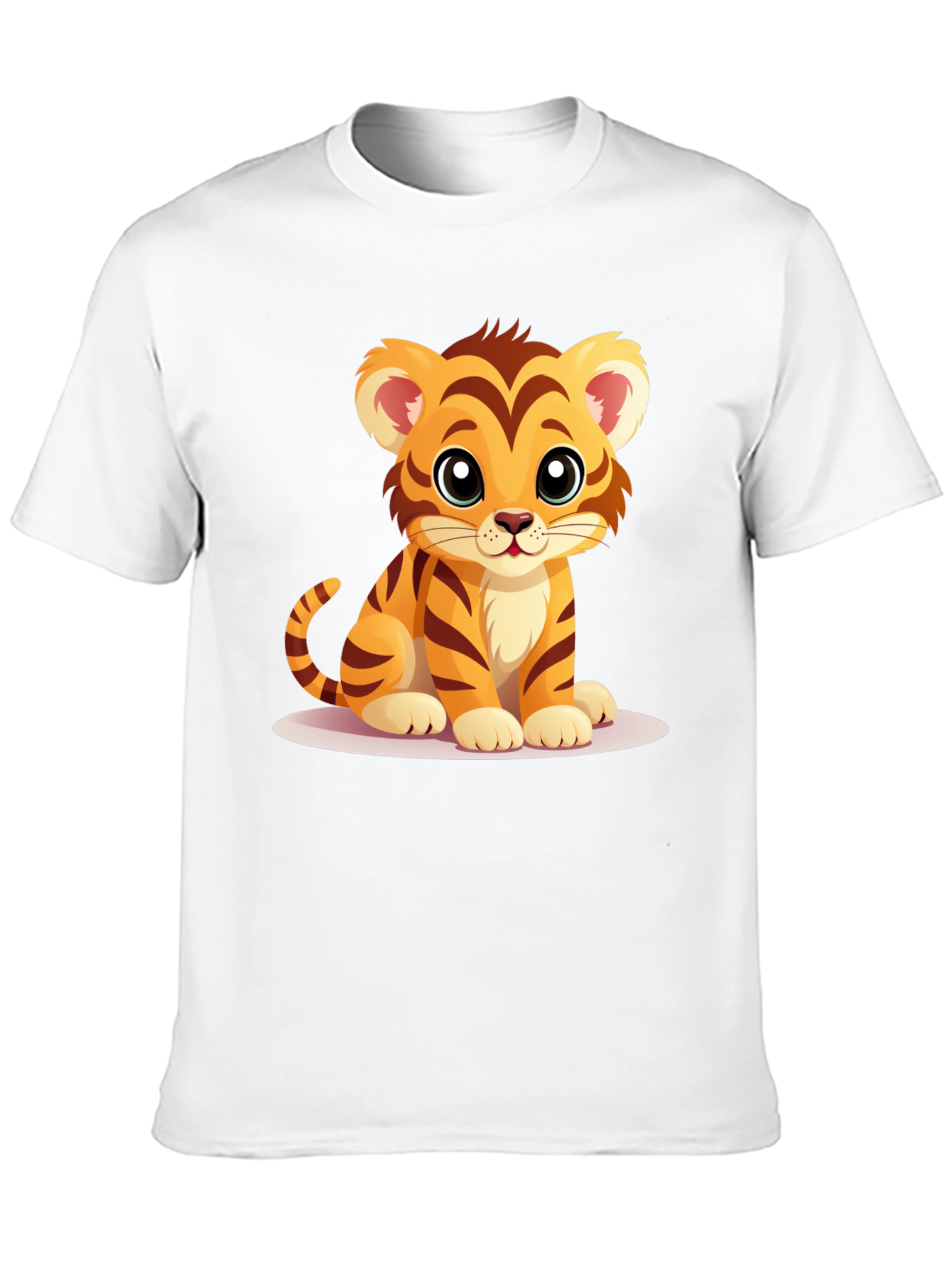 Black Cute Tiger Cub Graphic T-Shirt view 10