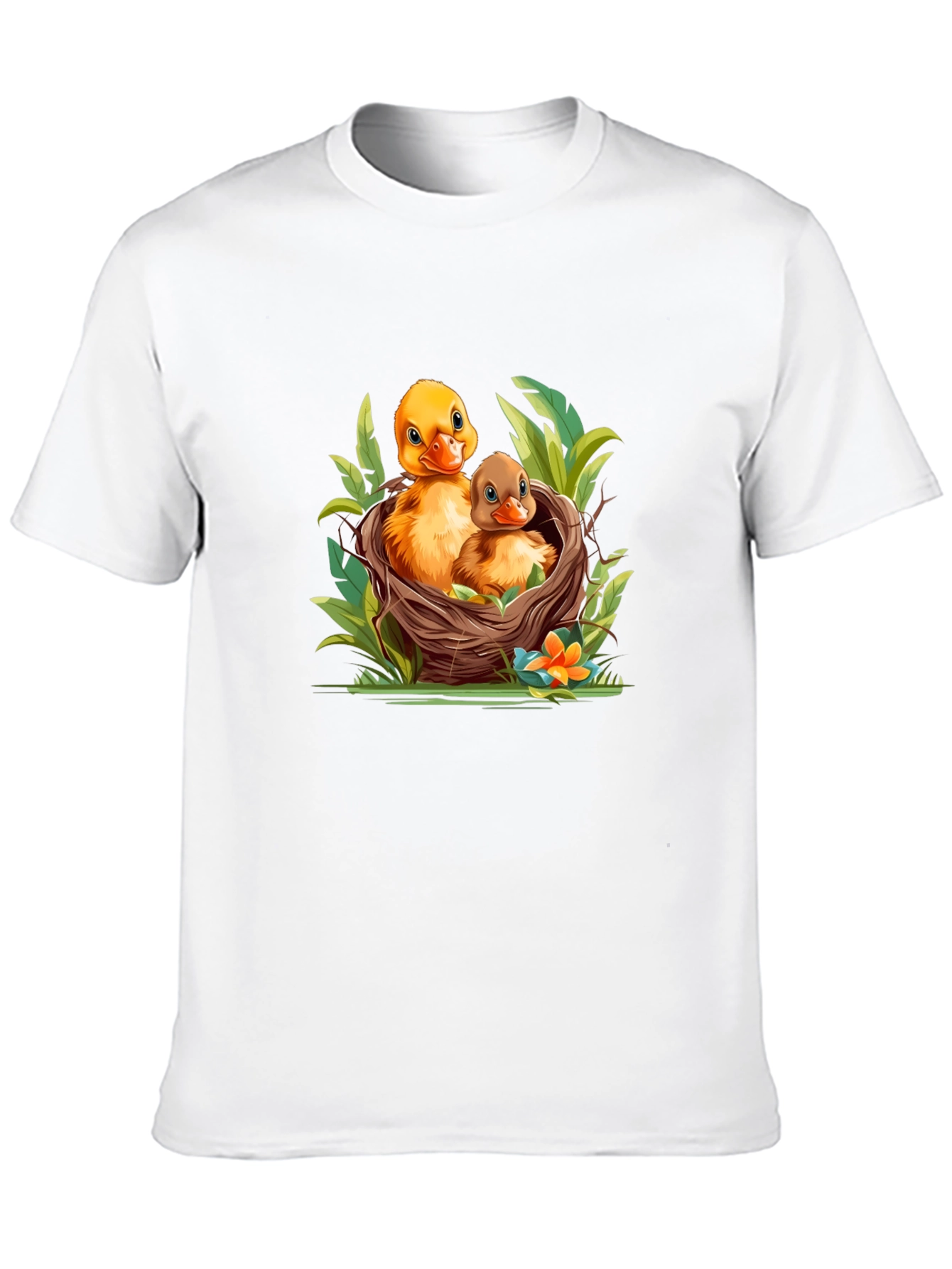 Black Ducklings in Nest Graphic T-Shirt view 10