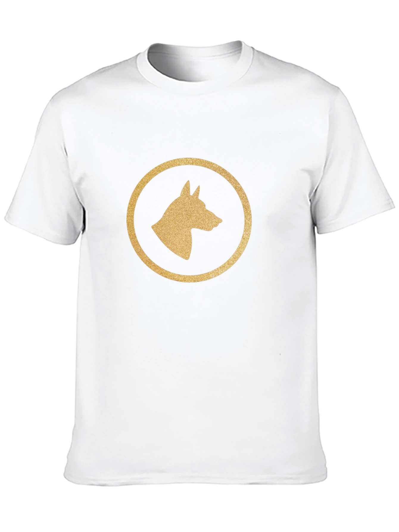 Black Dog Silhouette Graphic Tee - Black Cotton Blend view 10