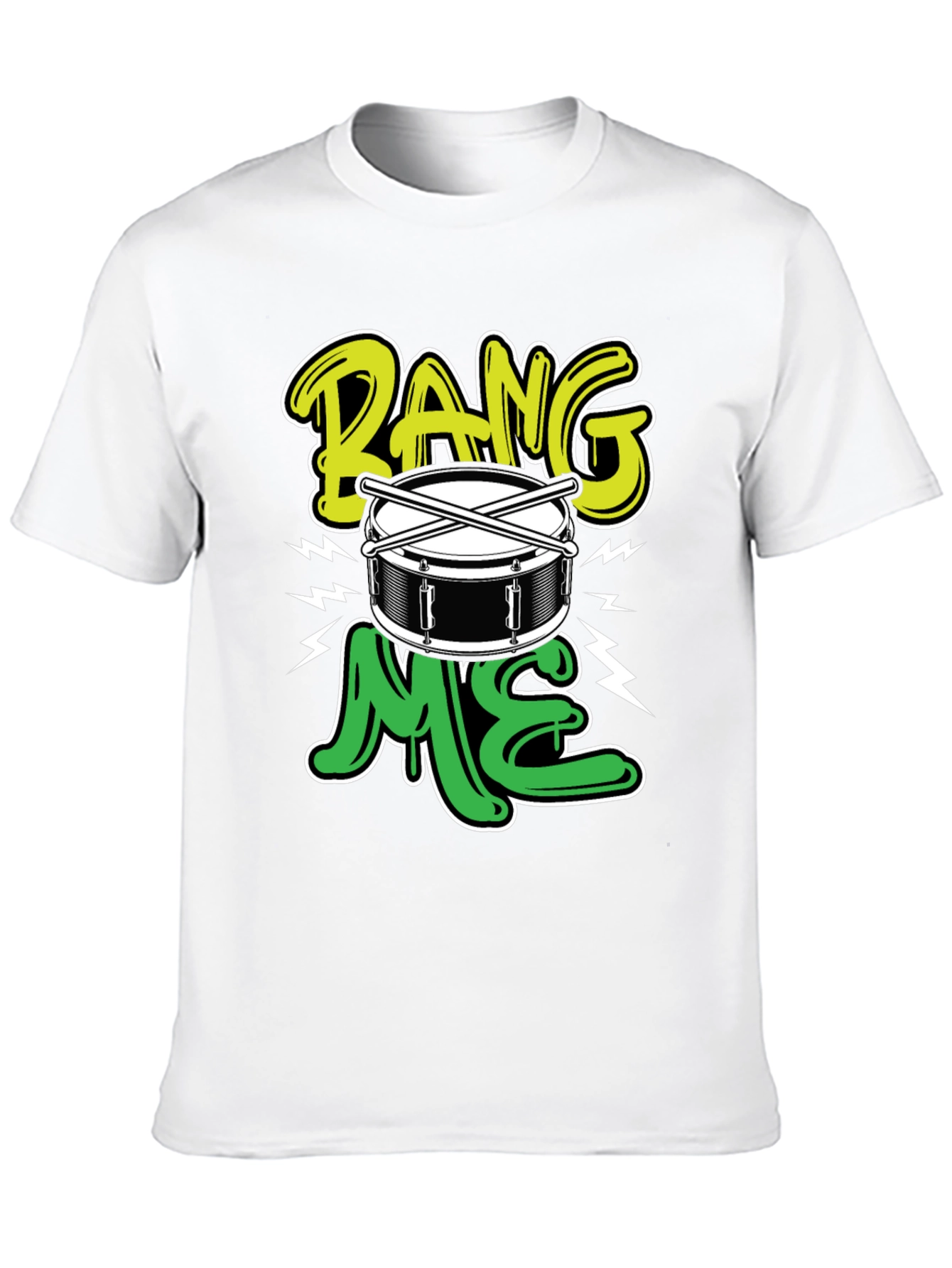 Black Bang Me Drummer T-Shirt view 10