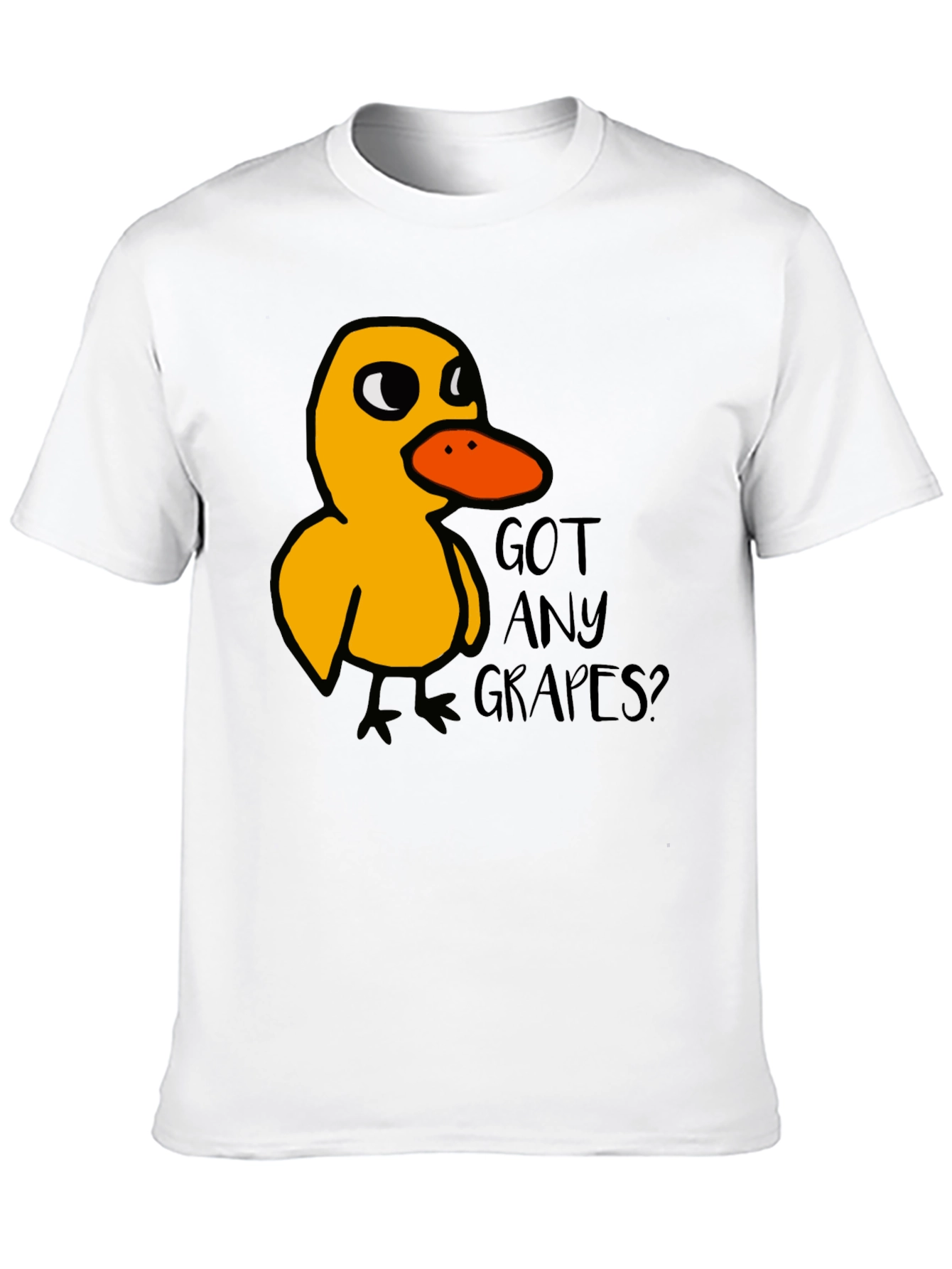 Black Got Any Grapes Duck T-Shirt Funny Meme Tee view 10