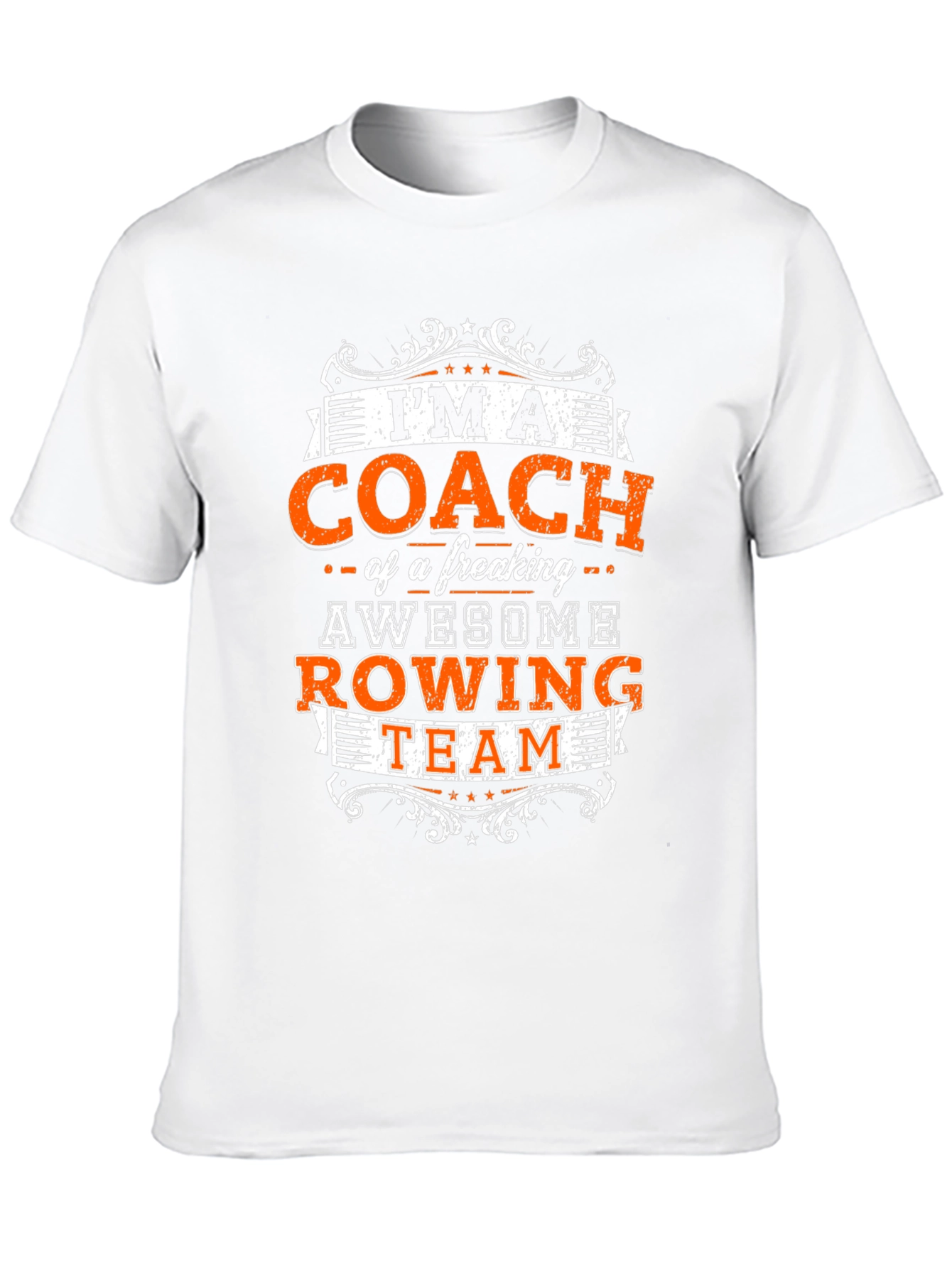 Black Awesome Rowing Coach T-Shirt view 10