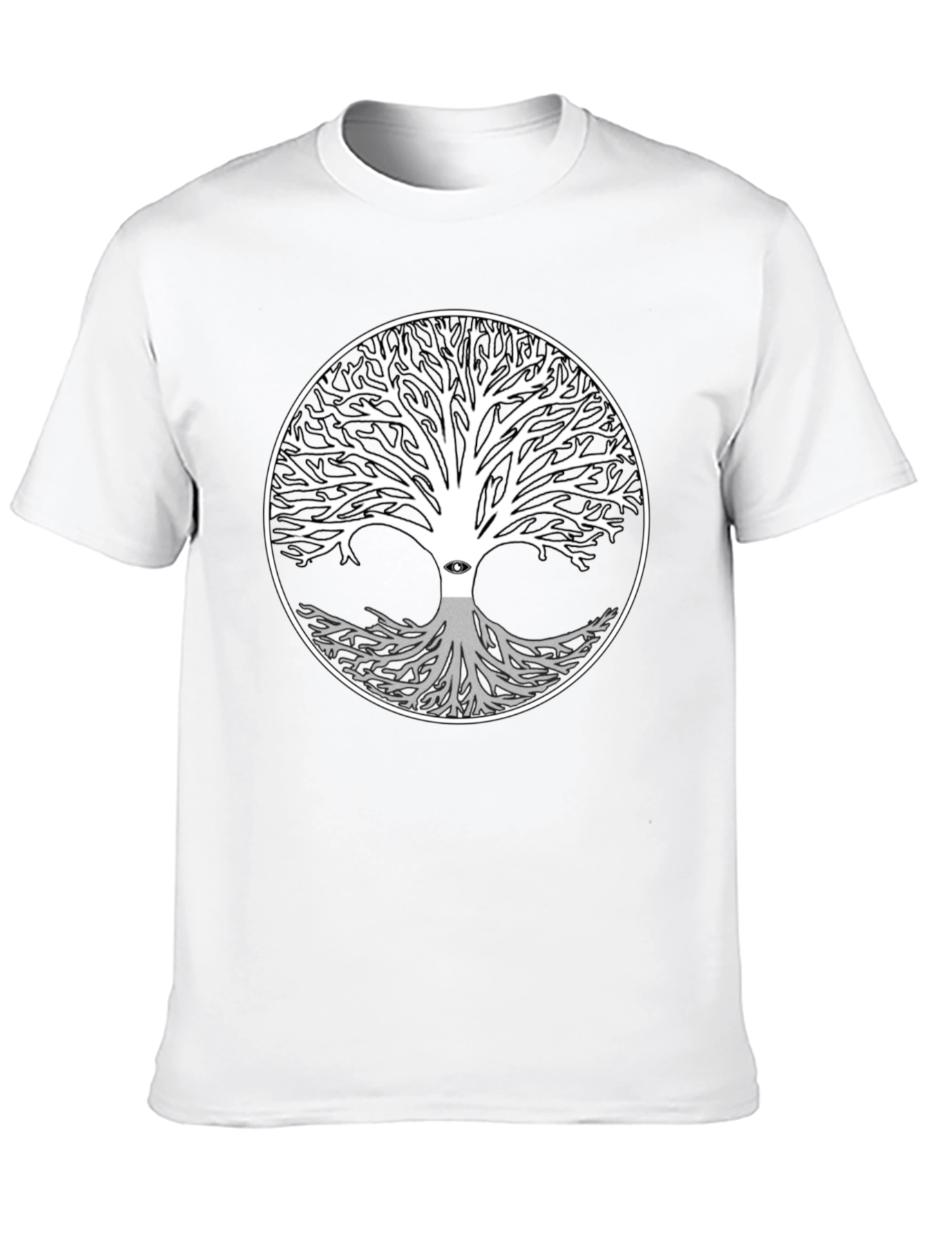 Black Yggdrasil Tree of Life T-Shirt view 10