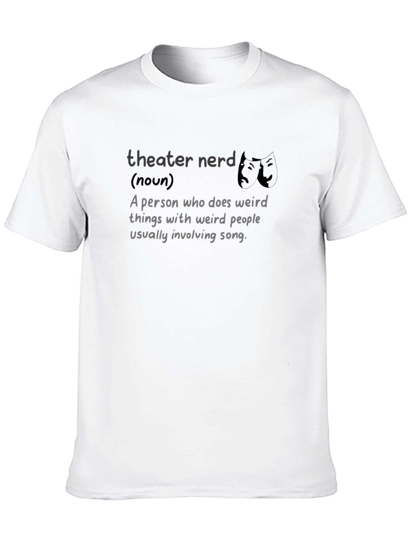 Black Theater Nerd T-Shirt - Funny Drama Club Tee view 10