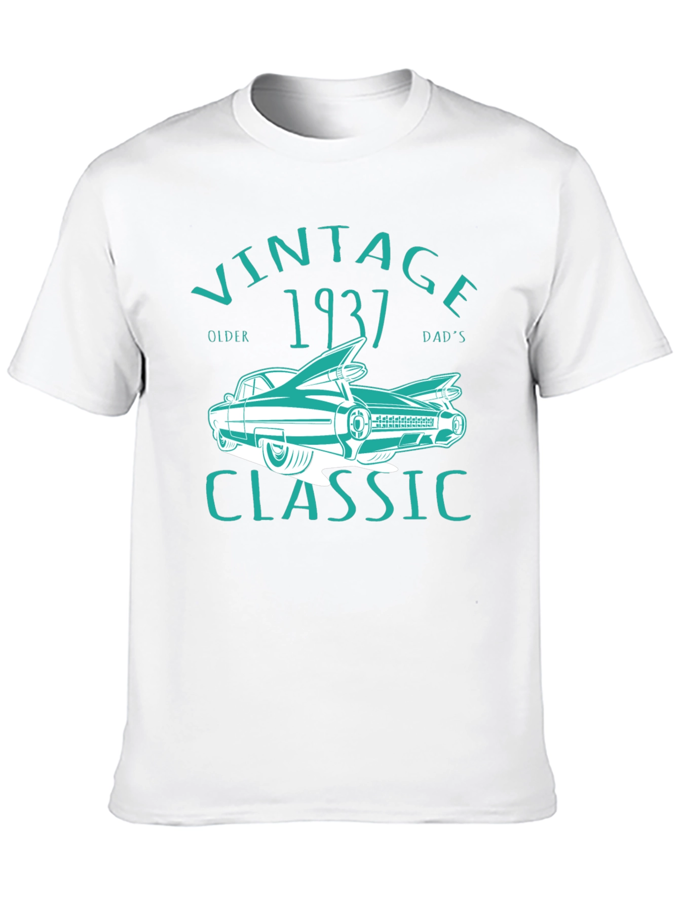 Black Vintage 1937 Classic Car T-Shirt view 10
