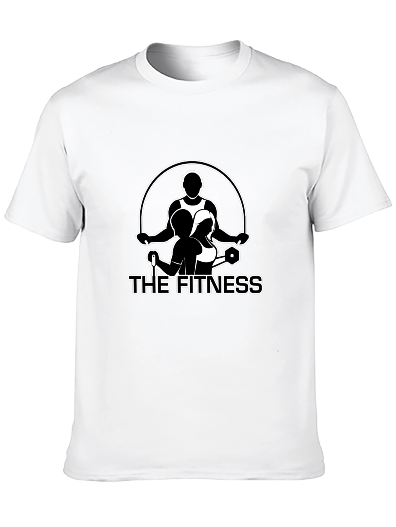 Black The Fitness Graphic T-Shirt - Gym Workout Apparel view 10