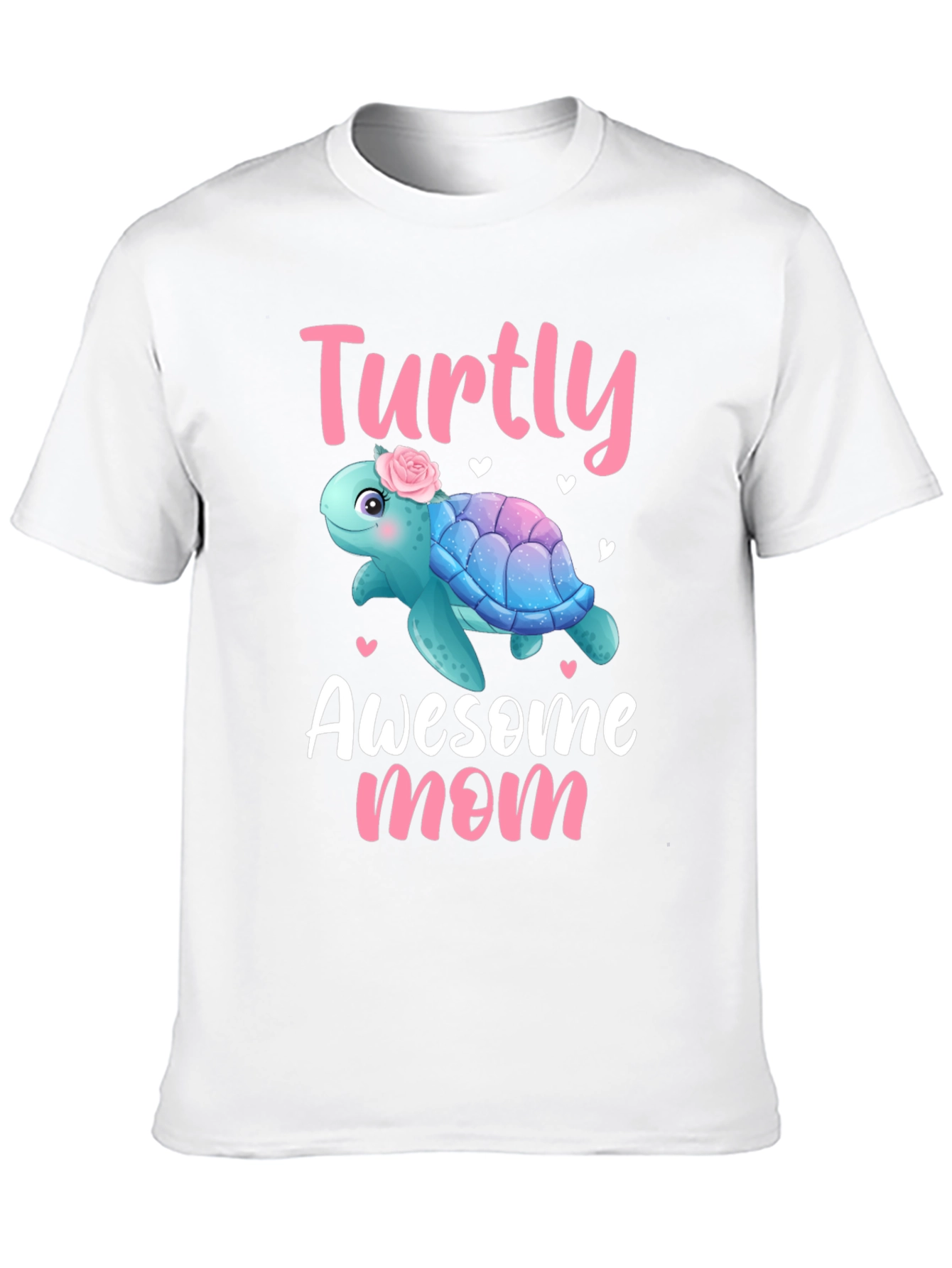 Black Turtly Awesome Mom T-Shirt - Cute Turtle Design view 10