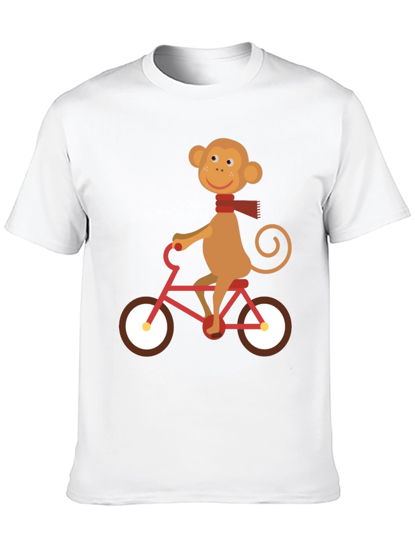 Black Monkey on Bike Graphic Tee - Fun & Unique Design view 10