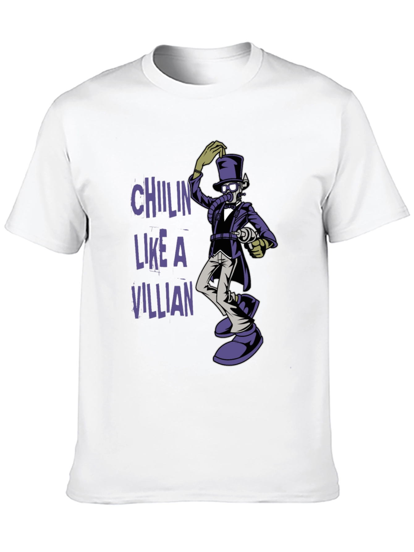 Black Chillin' Like a Villain Graphic Tee view 10