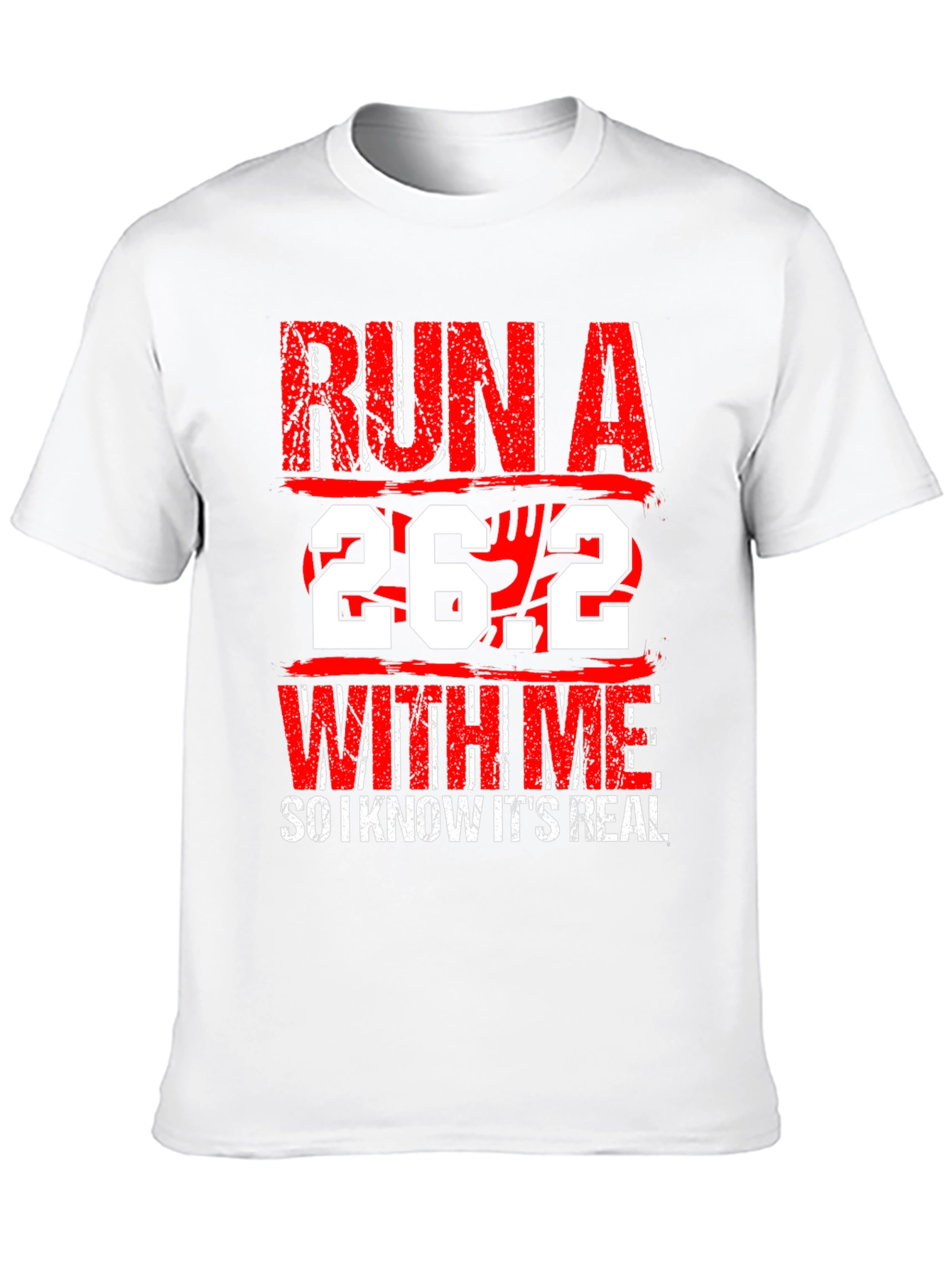 Black Run A 26.2 With Me Graphic T-Shirt view 10