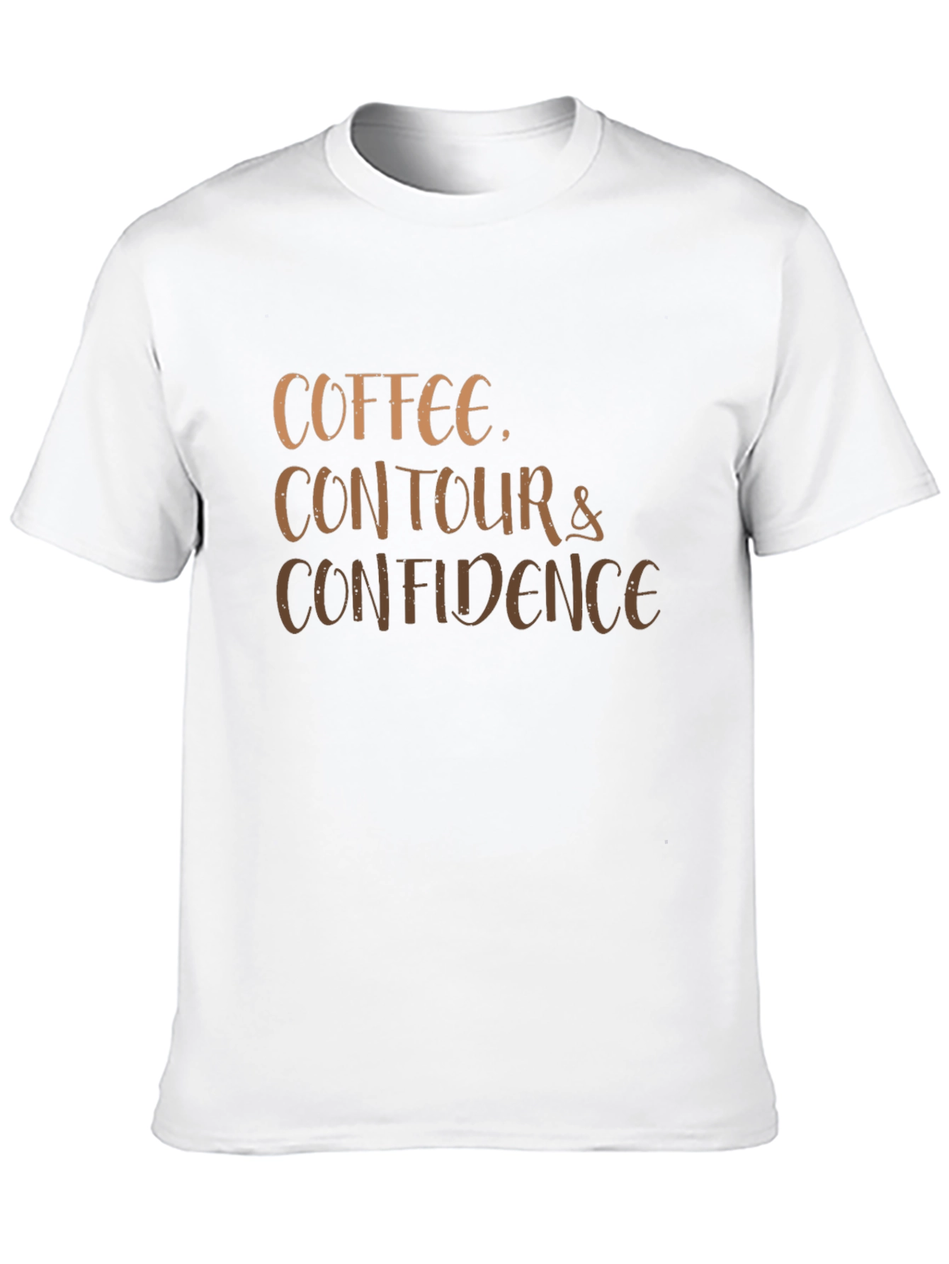 Black Coffee Contour Confidence Graphic Tee view 10