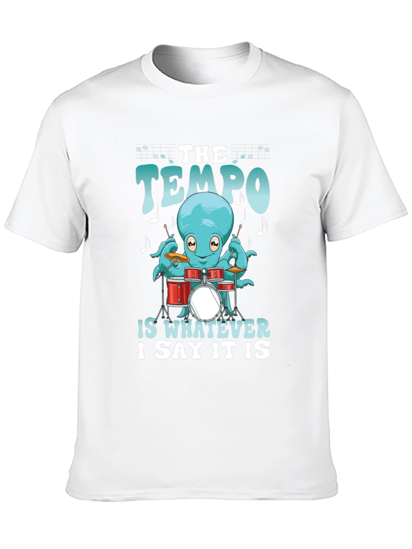 Black Octopus Drummer Tee - The Tempo Is Whatever I Say It Is view 10