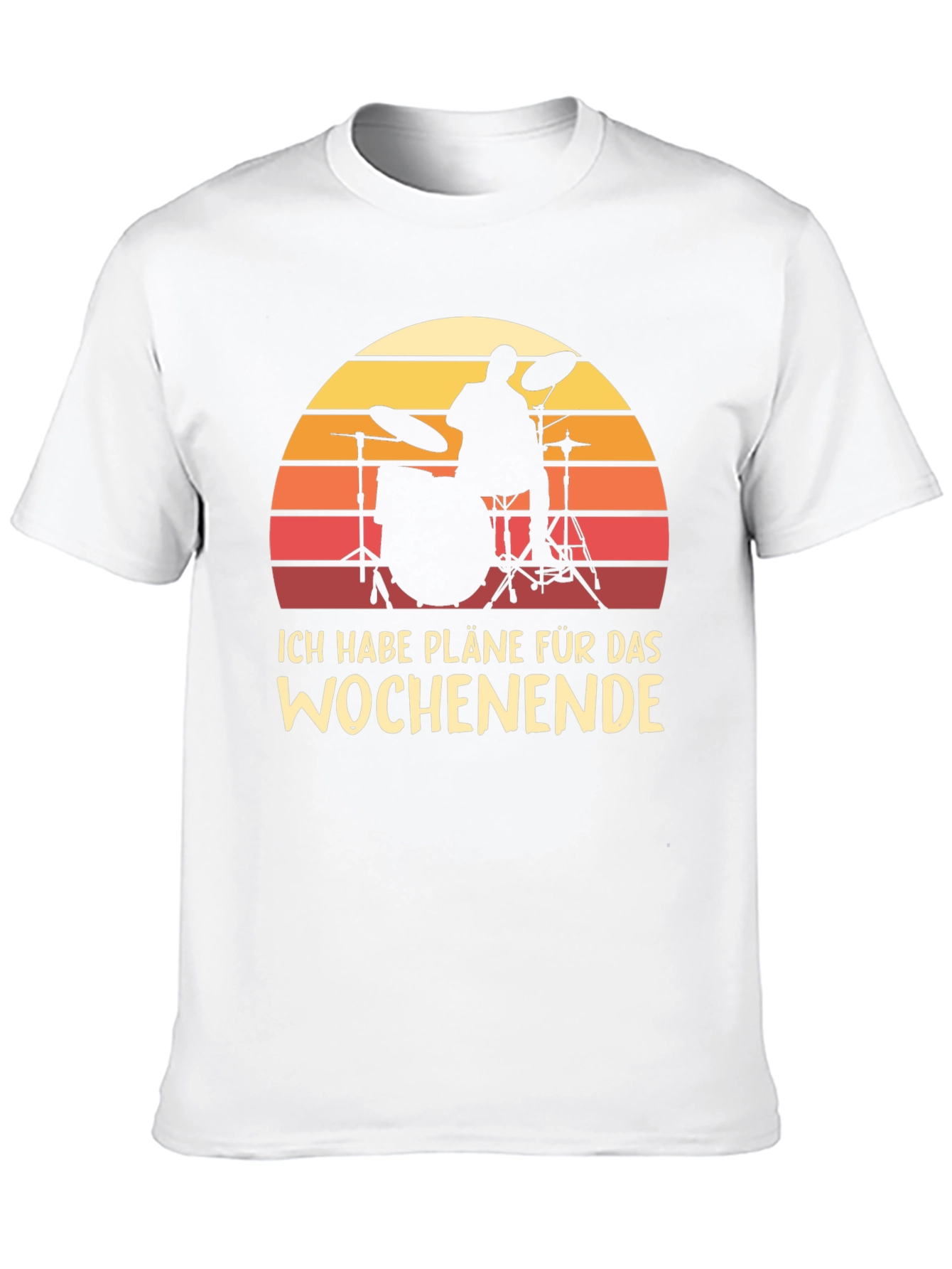 Black Drummer Weekend Plans T-Shirt - Black view 10