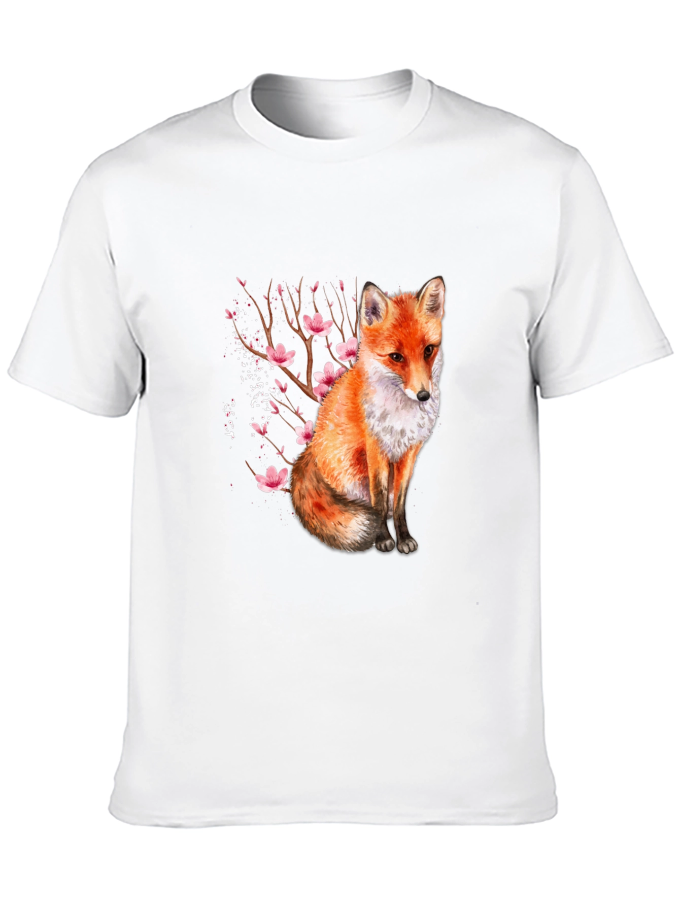 Black Fox & Blossom Print Black T-Shirt view 10