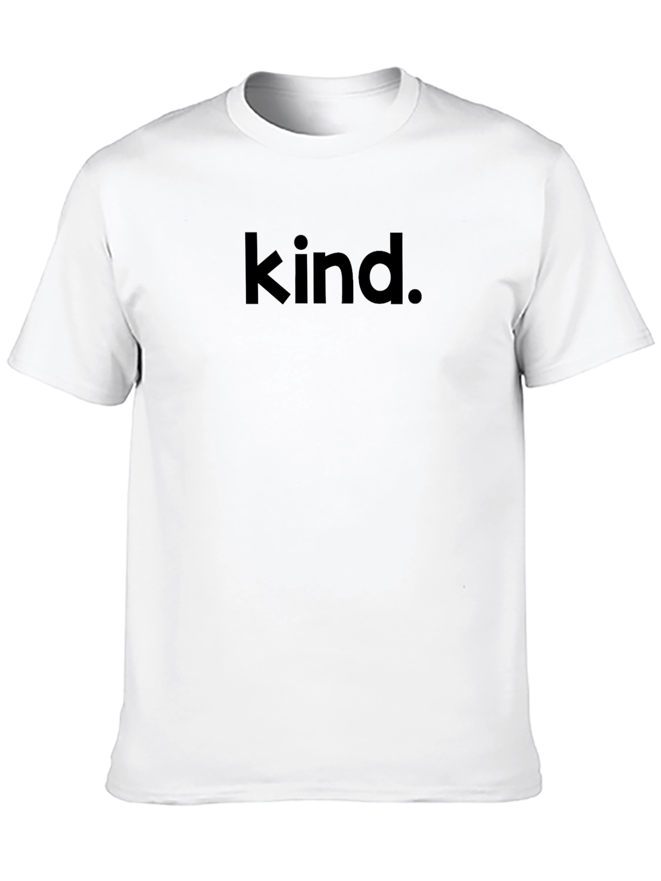 Black Kind T-Shirt - Black, Minimalist Design view 10