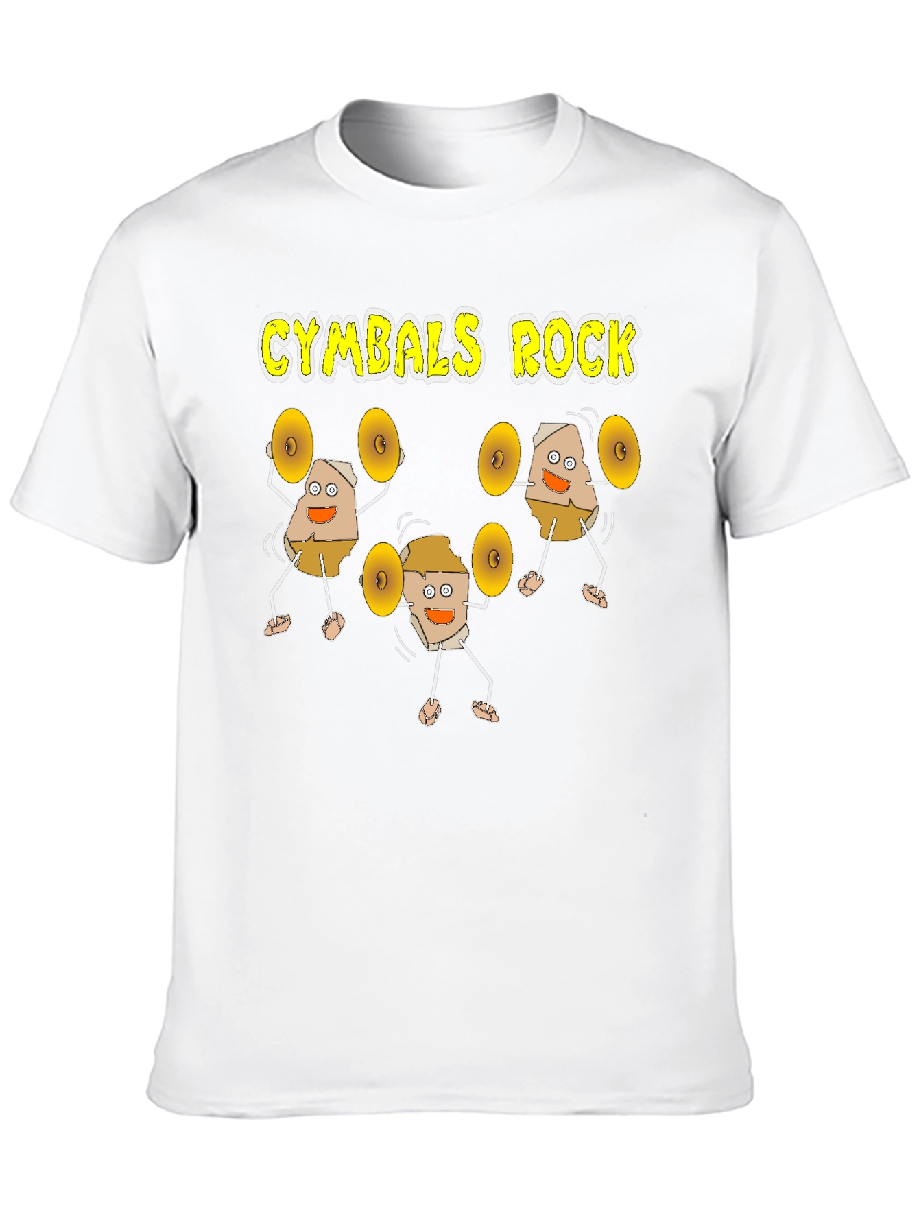 Black Cymbals Rock Funny Musician T-Shirt view 10