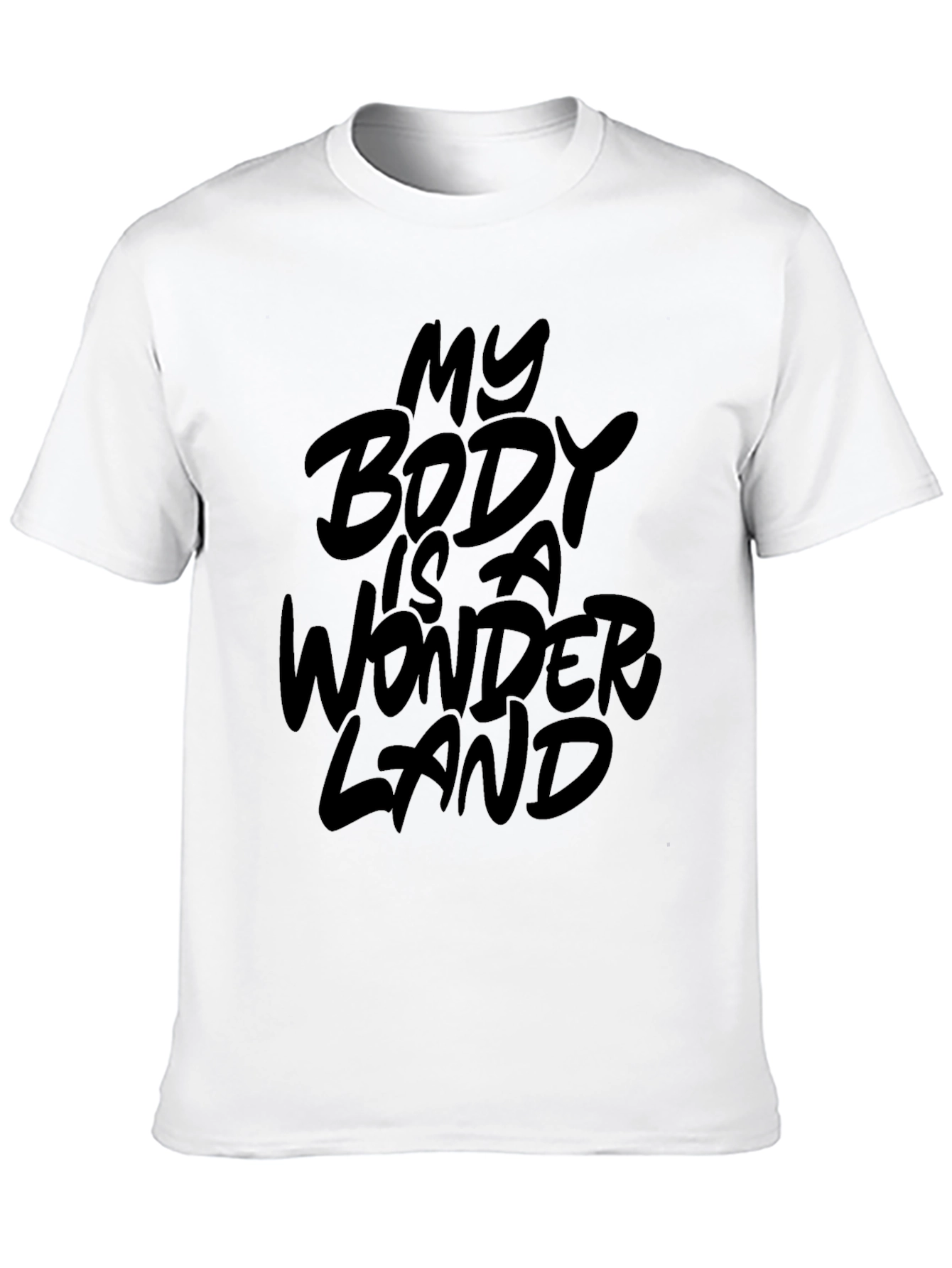 Black My Body Is A Wonderland Graphic T-Shirt view 10