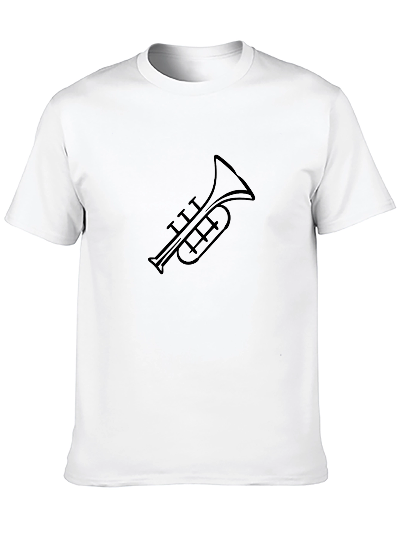 Black Black Trumpet Graphic T-Shirt - Stylish Music Tee view 10