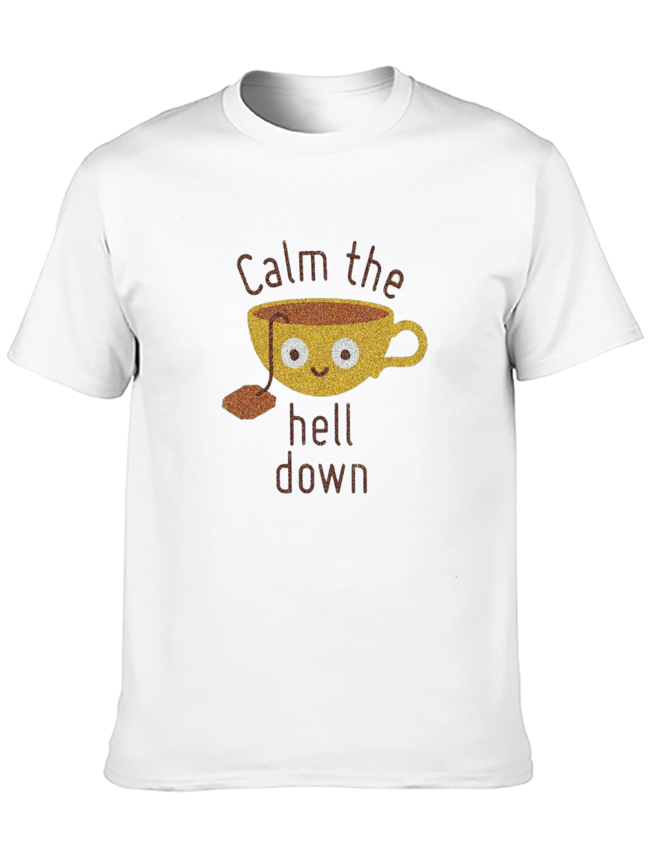 Black Calm the Hell Down Tee view 10
