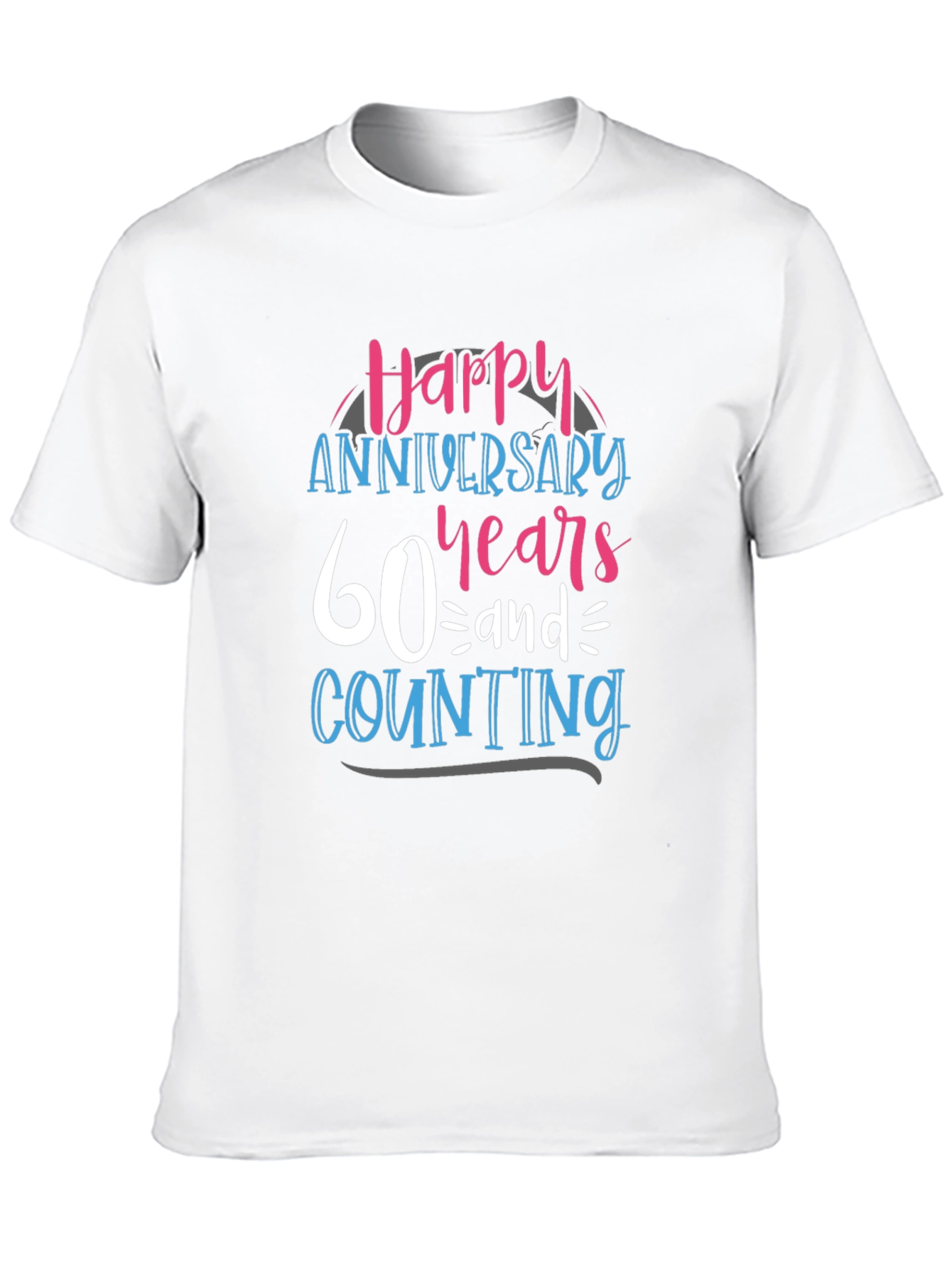 Black Happy 60th Anniversary T-Shirt view 10