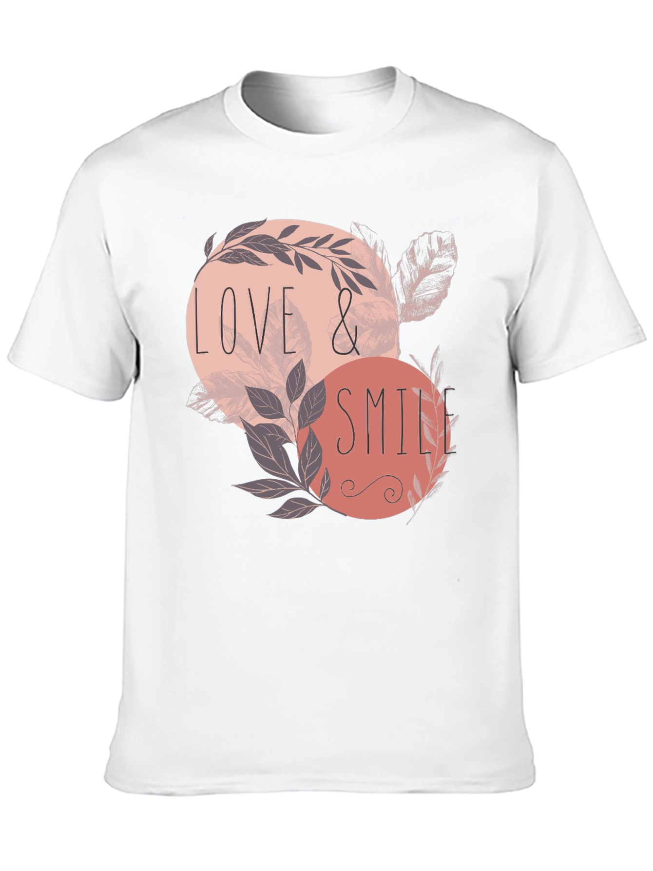 Black Love & Smile Graphic Tee - Men's Black T-Shirt view 10