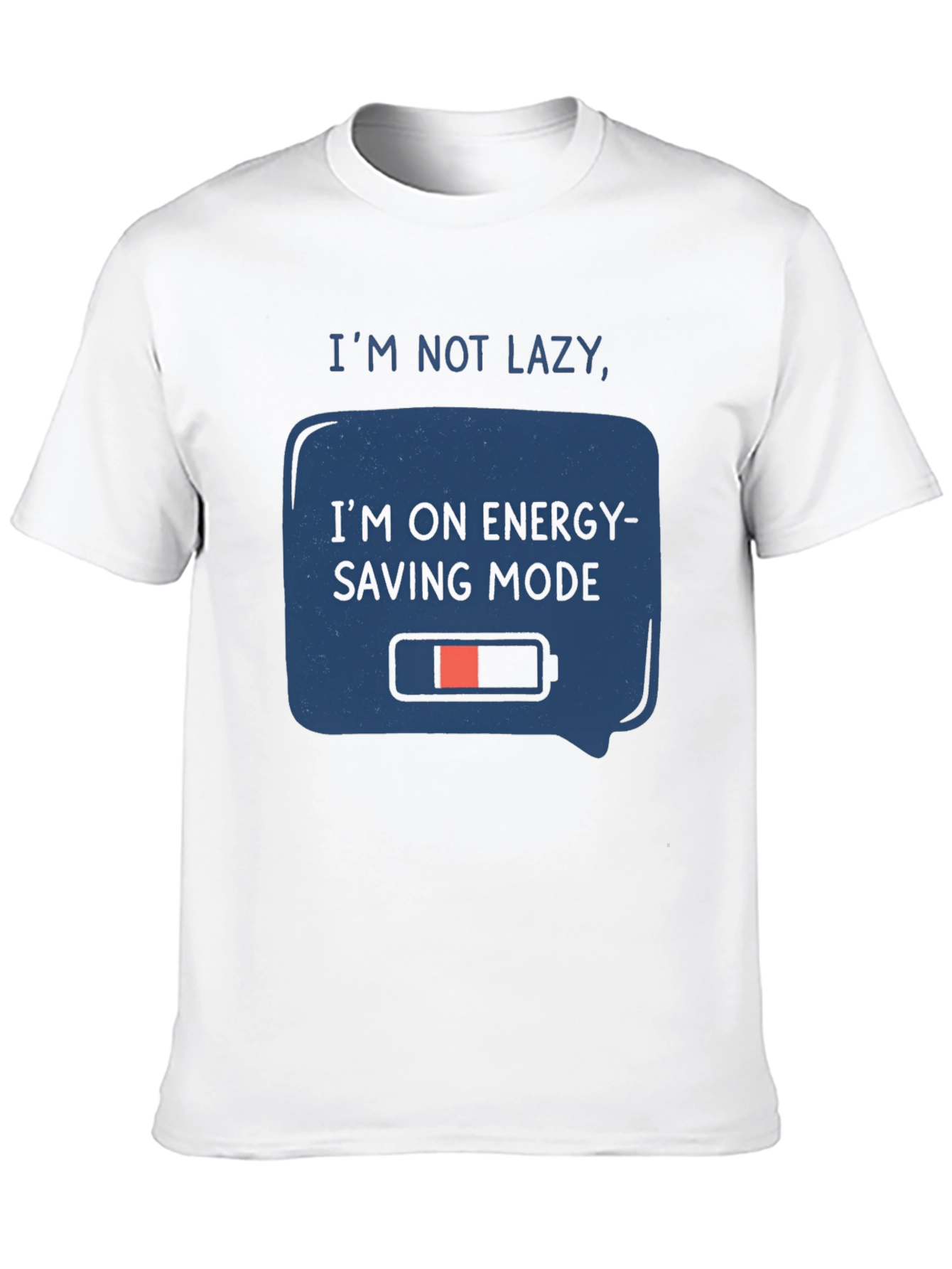 Black Energy Saving Mode Graphic Tee view 10