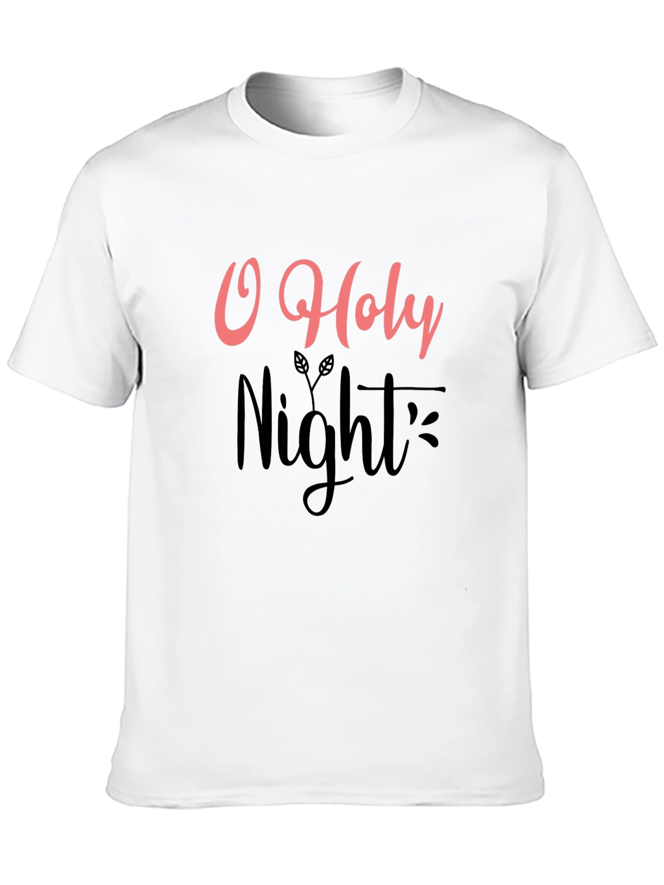 O Holy Night Graphic Tee - Black Holiday T-Shirt - 10