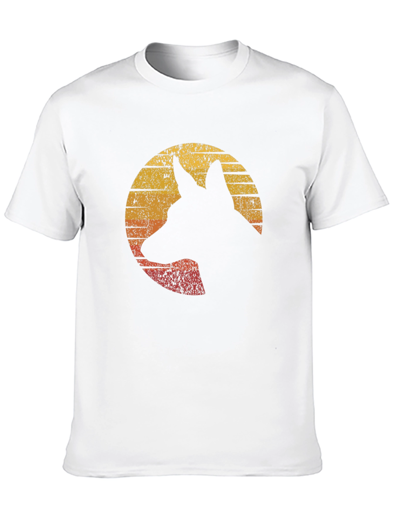 Black German Shepherd Silhouette Graphic Tee view 10