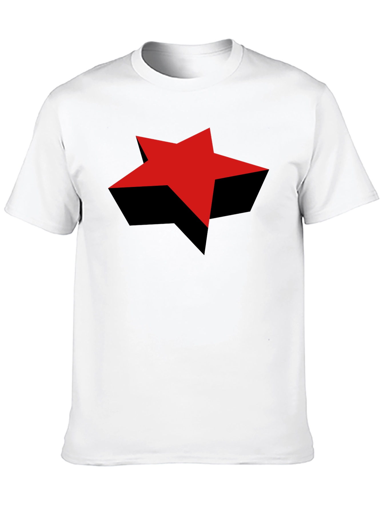 Black Red Star Graphic Black T-Shirt - Bold Style view 10