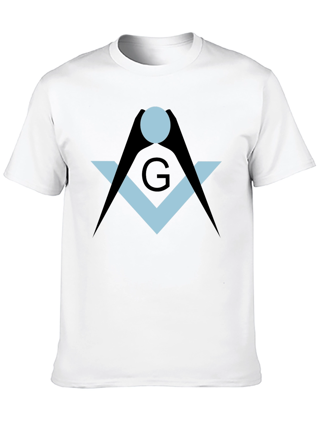 Black Masonic Symbol Black T-Shirt view 10