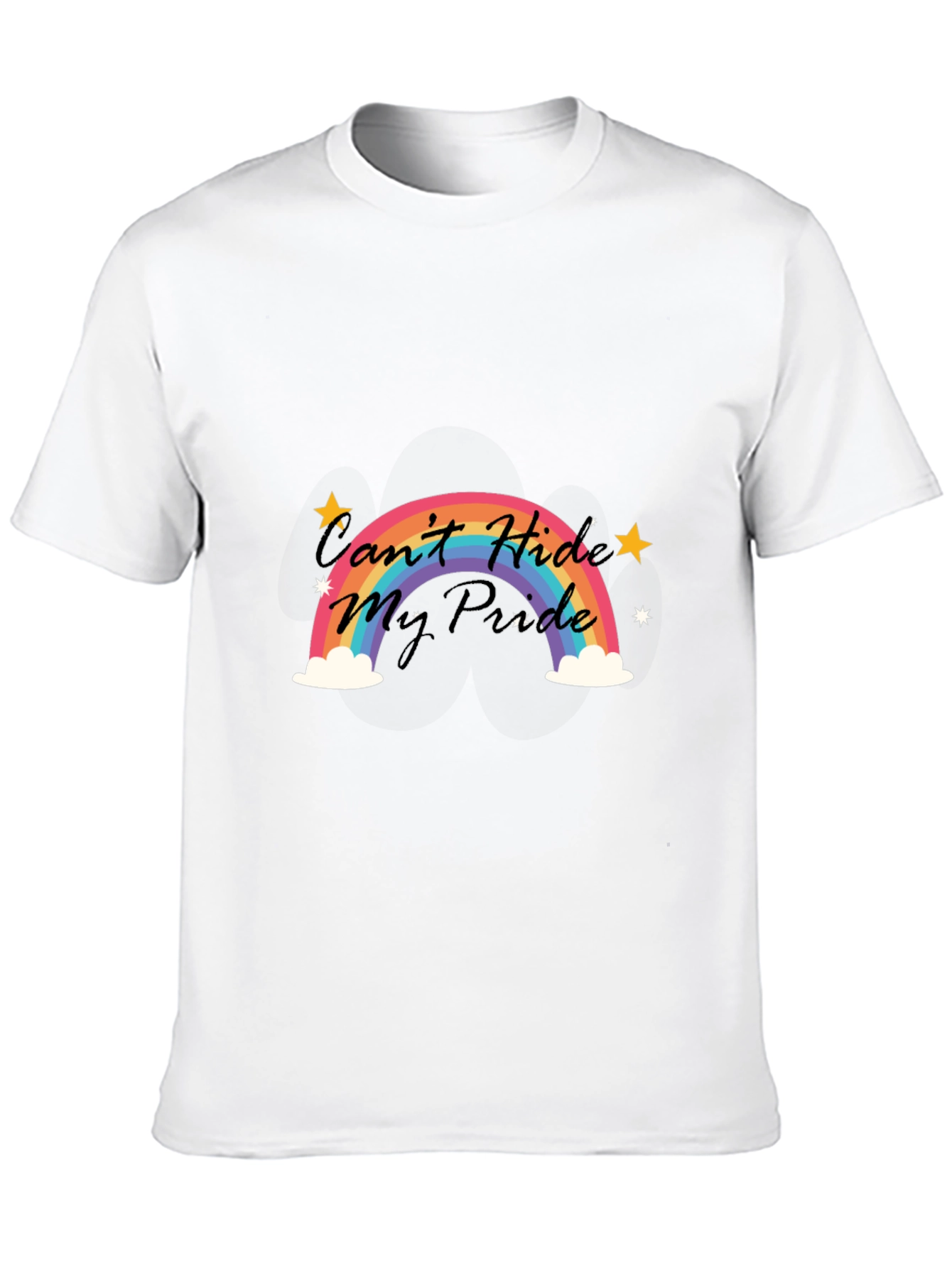 Black Pride Rainbow Graphic Tee -  Men's Black T-Shirt view 10
