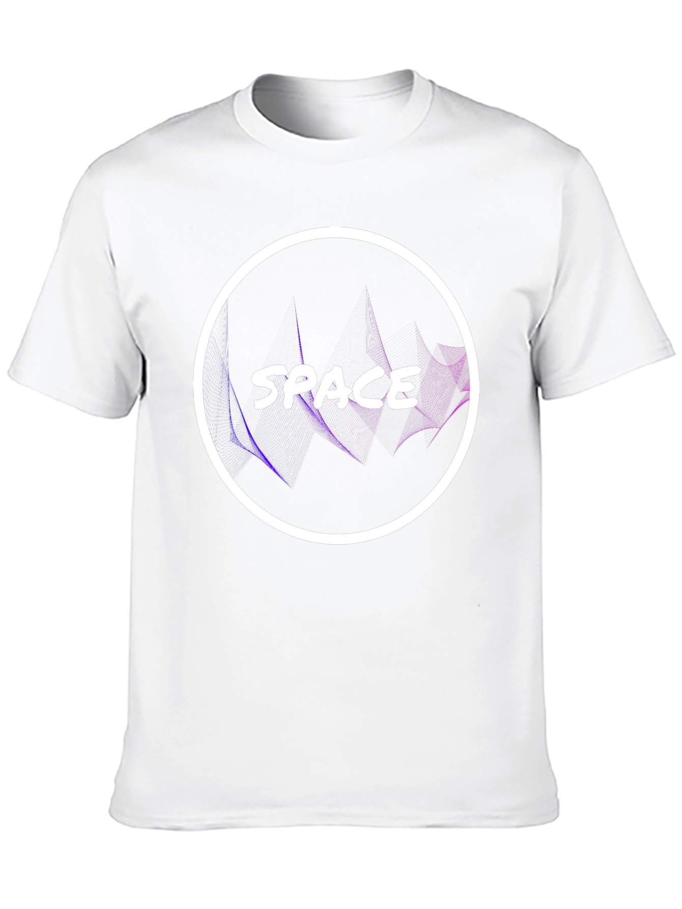 Black Space Graphic Tee - Modern Circle Design view 10