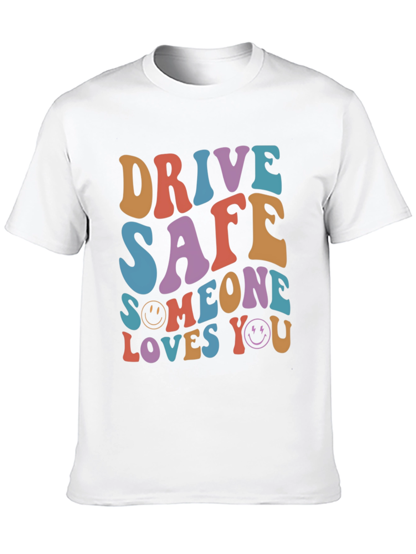 Black Drive Safe Graphic Tee - Retro Style T-Shirt view 10