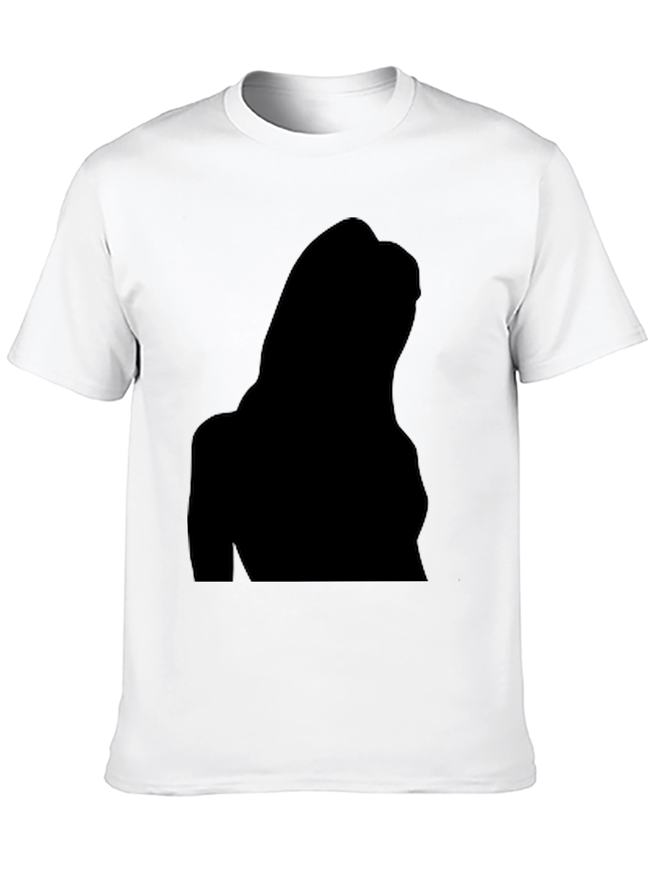 Black Men's Black Silhouette Graphic Tee - Casual Style view 10