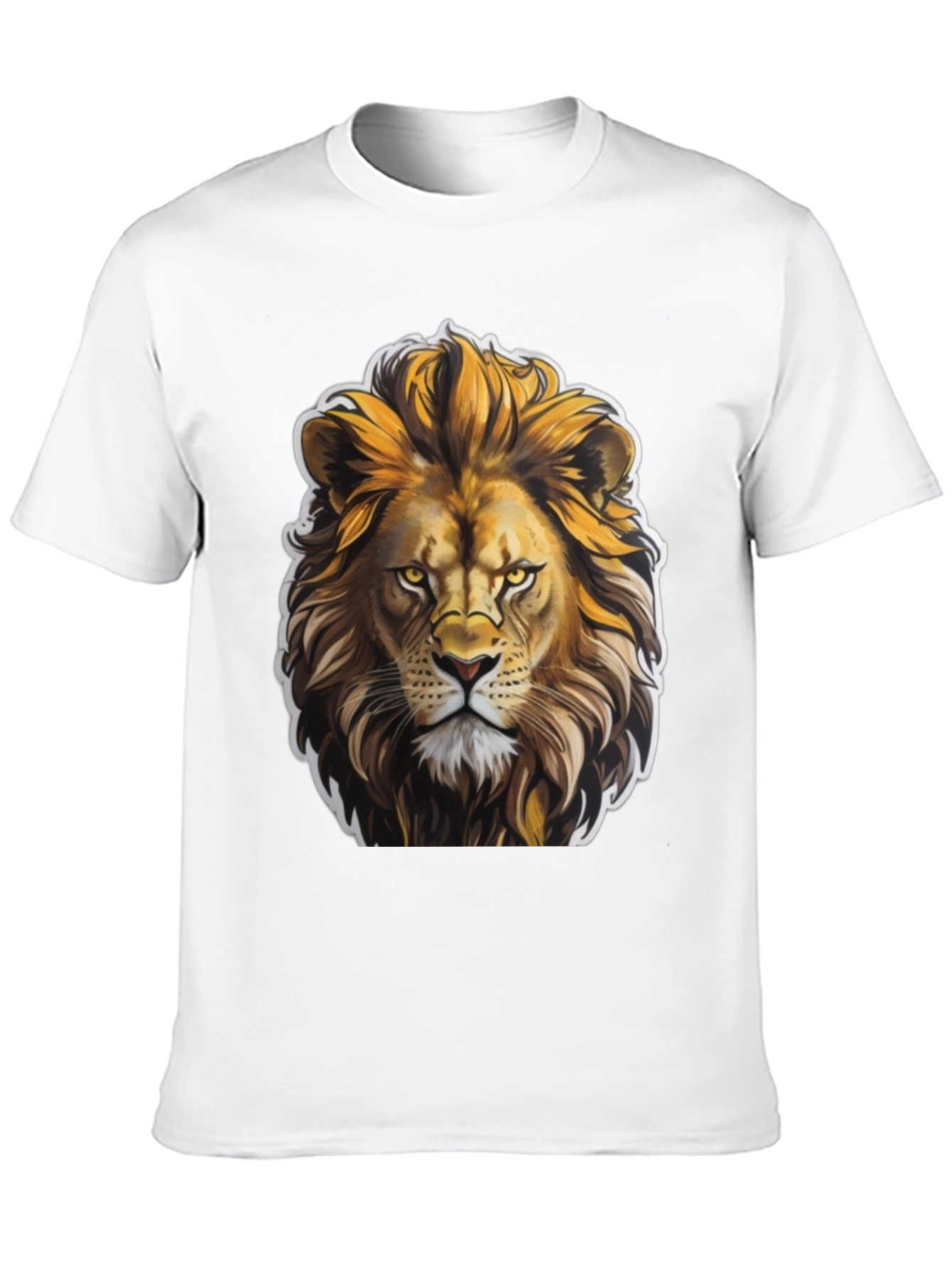 Black Lion King Graphic Tee - Black Cotton T-Shirt view 10