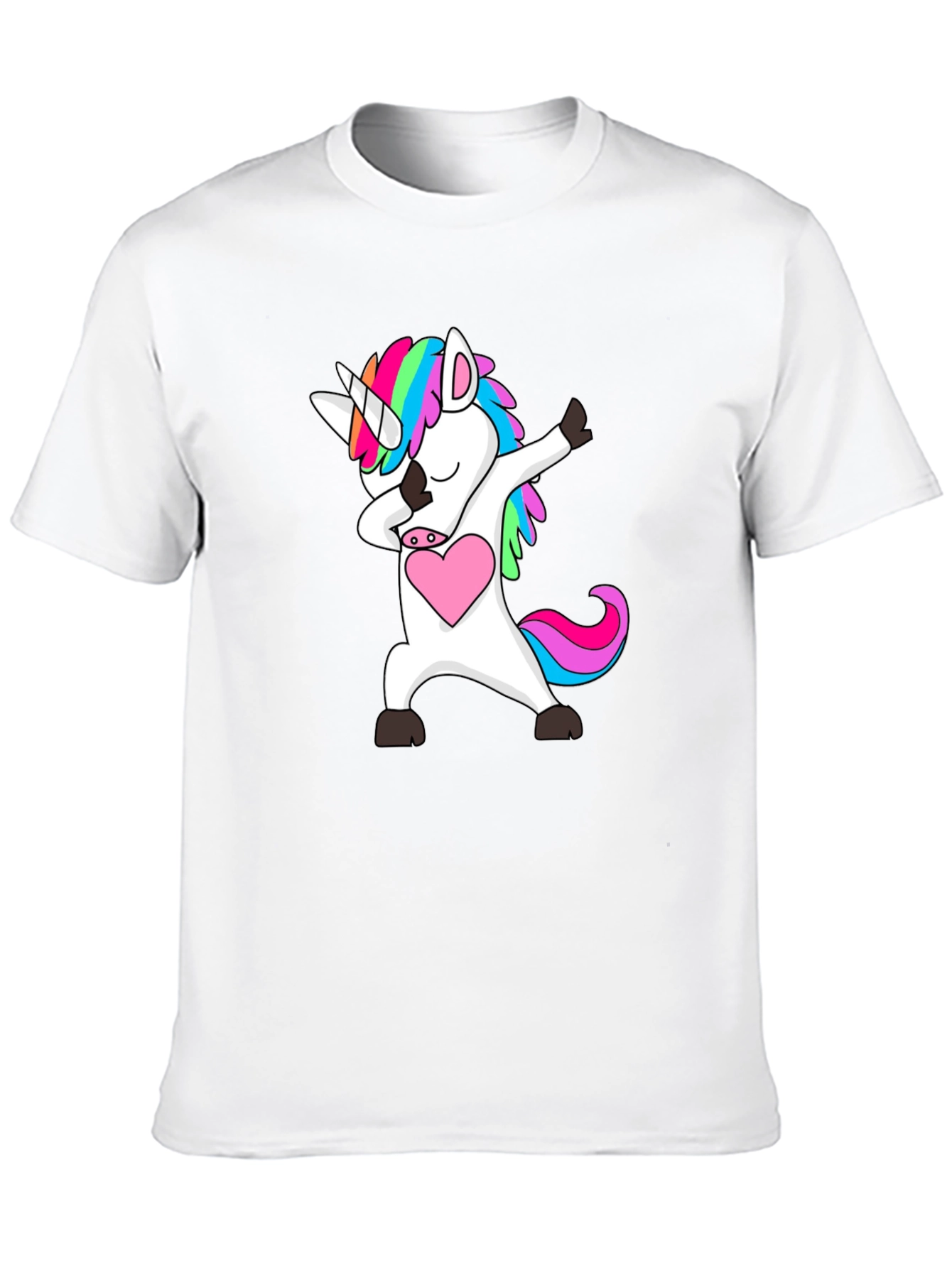 Black Unicorn Dab T-Shirt - Men's Black Graphic Tee view 10