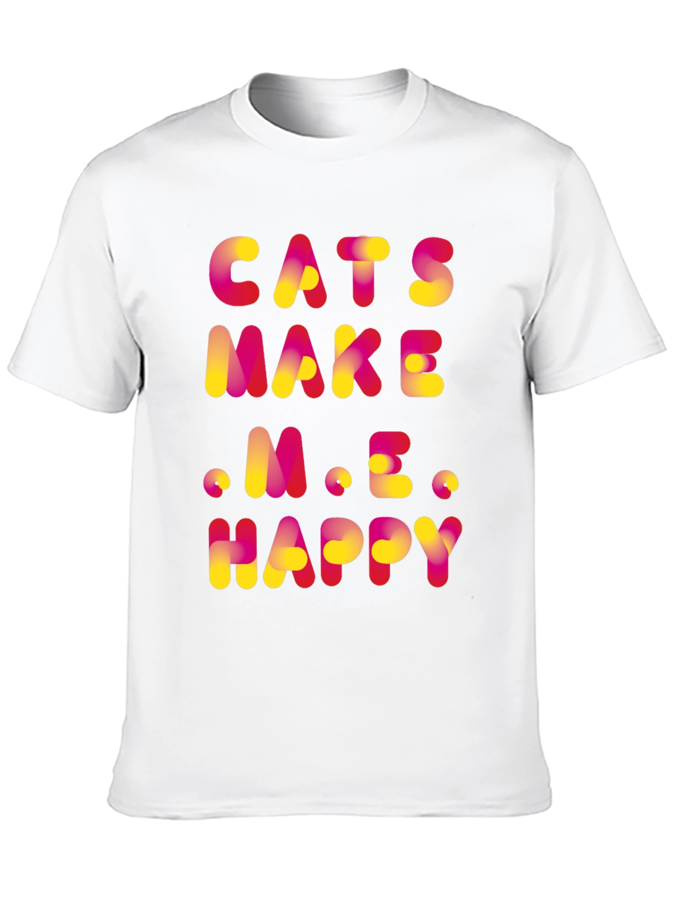 Black Cats Make Me Happy Graphic T-Shirt view 10