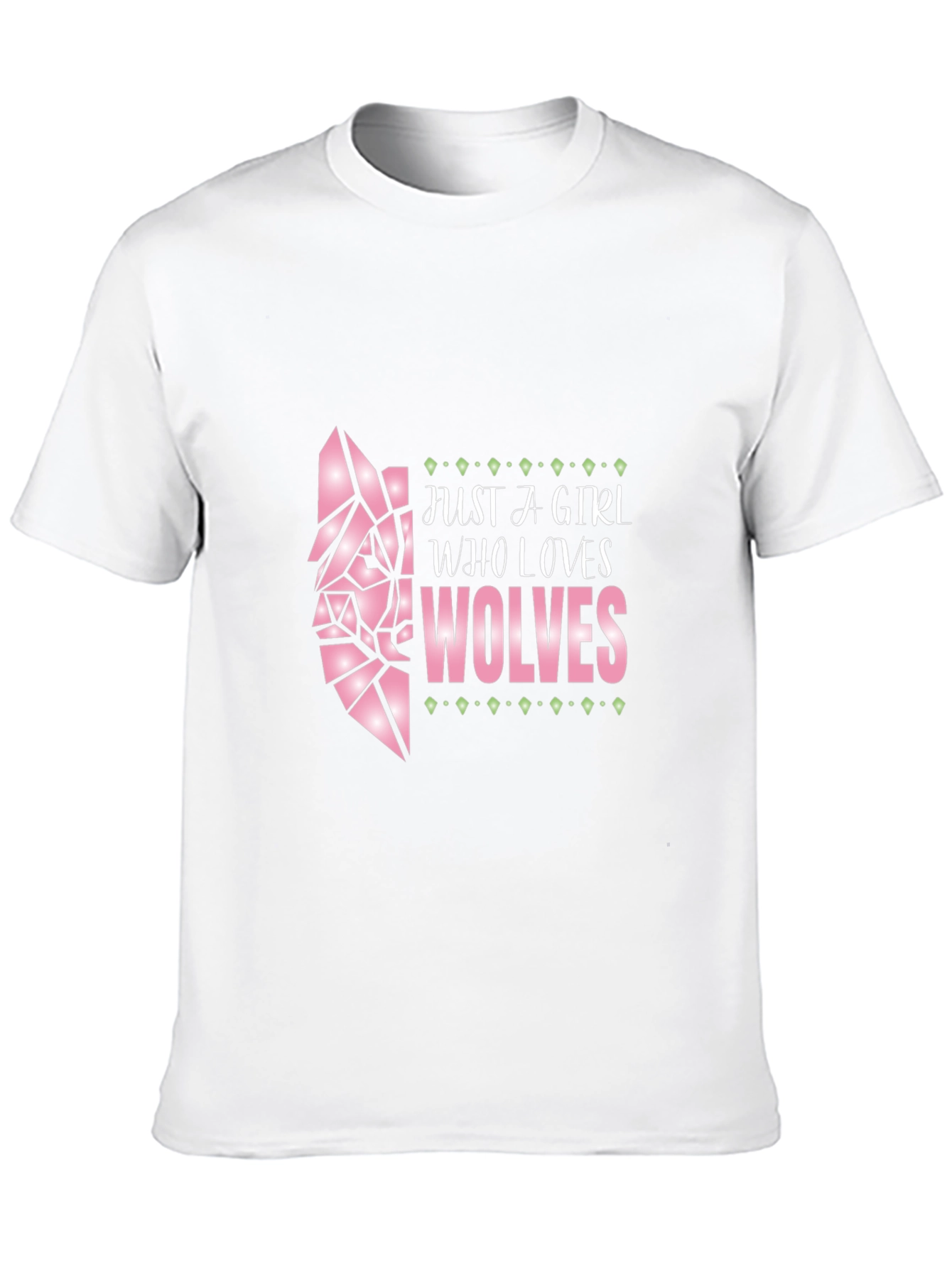 Black Girl Who Loves Wolves Graphic Tee - Black view 10