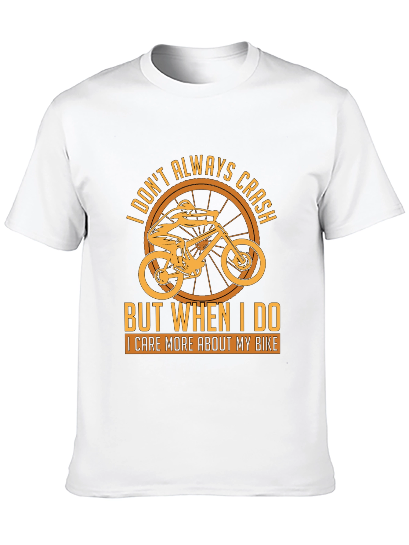 Black I Care More About My Bike T-Shirt view 10