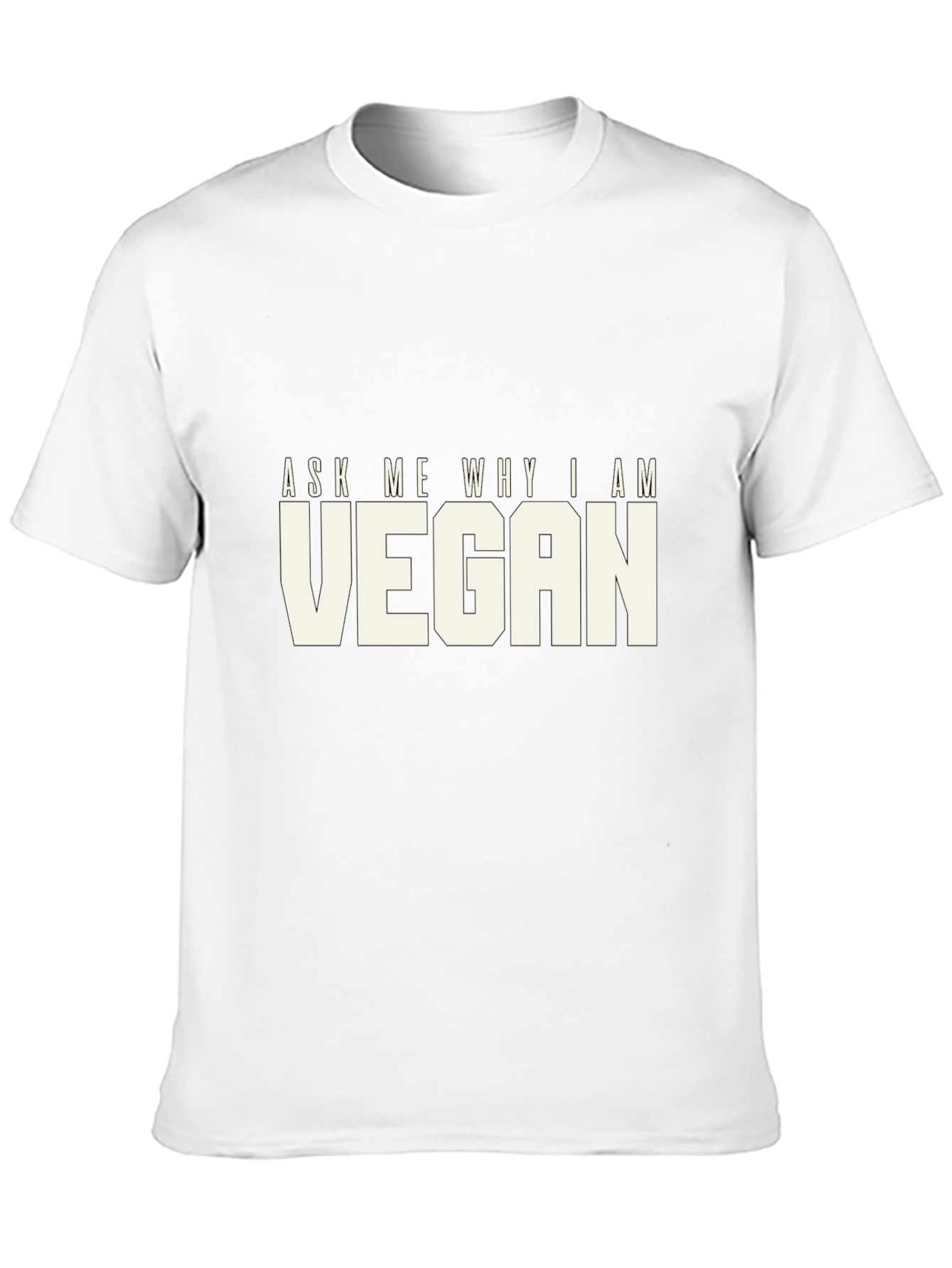 Black Ask Me Why I Am Vegan T-Shirt - Bold Statement Tee view 10