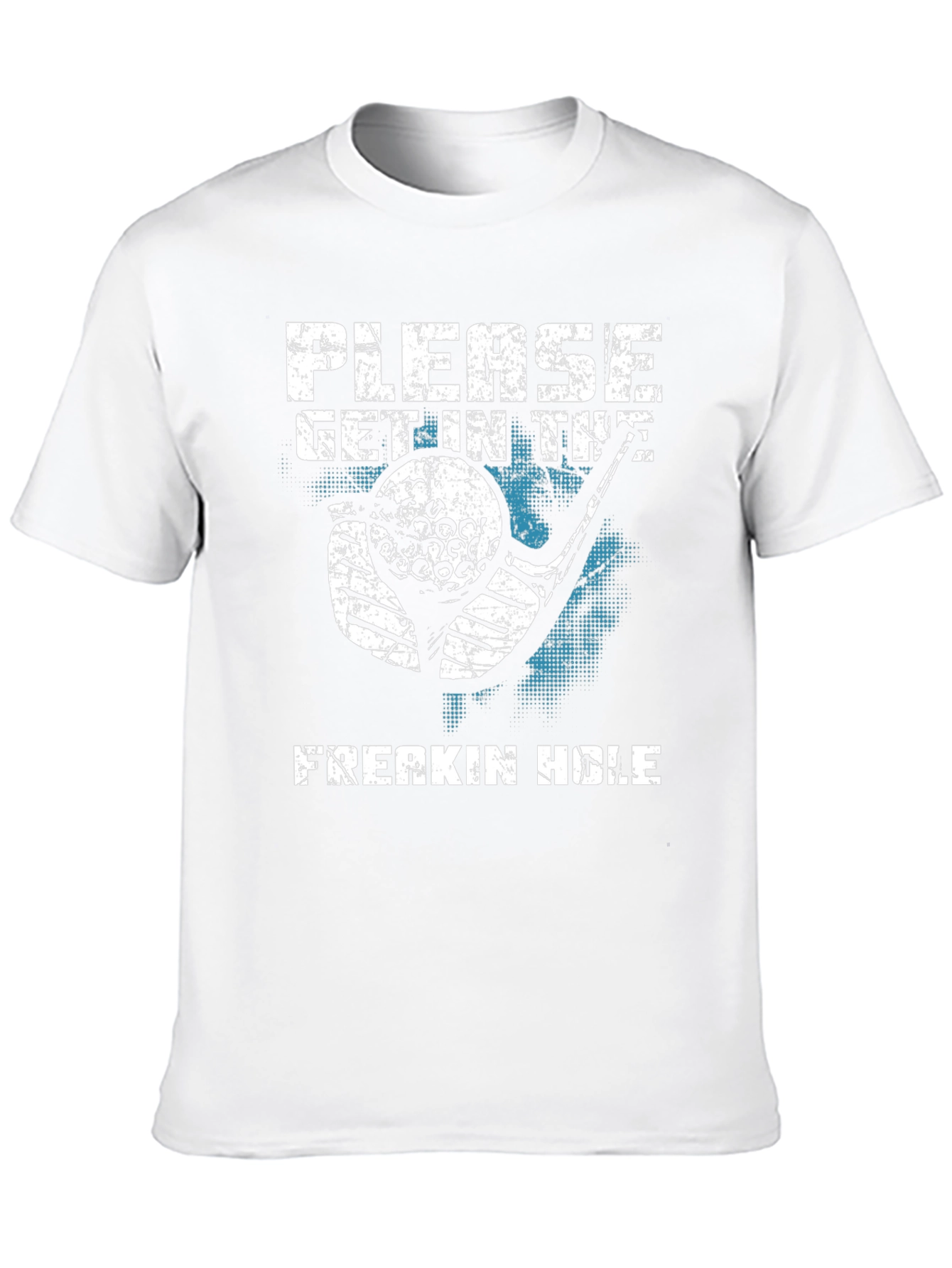 Black Golf Lover Graphic T-Shirt - Please Get In The Freakin Hole! view 10