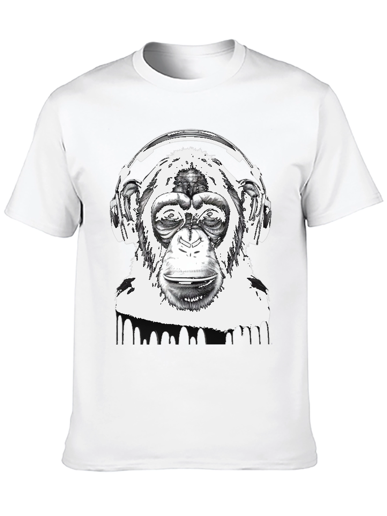 Black Monkey DJ Graphic Tee - Cool & Unique Design view 10